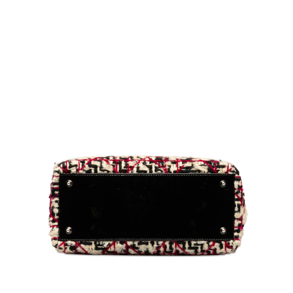 Dior Medium Tweed Cannage Lady Dior (SHG-5klf6u)