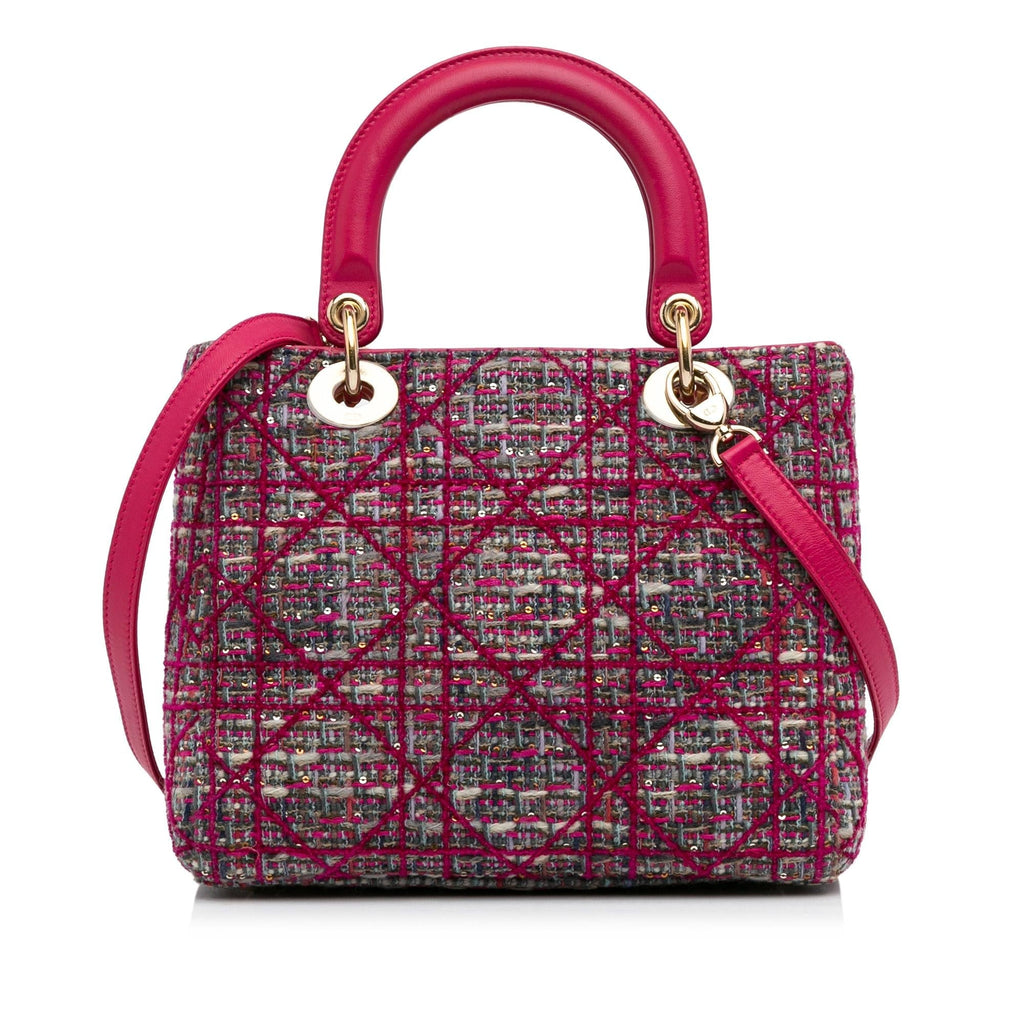 Dior Medium Tweed Macrocannage Lady Dior