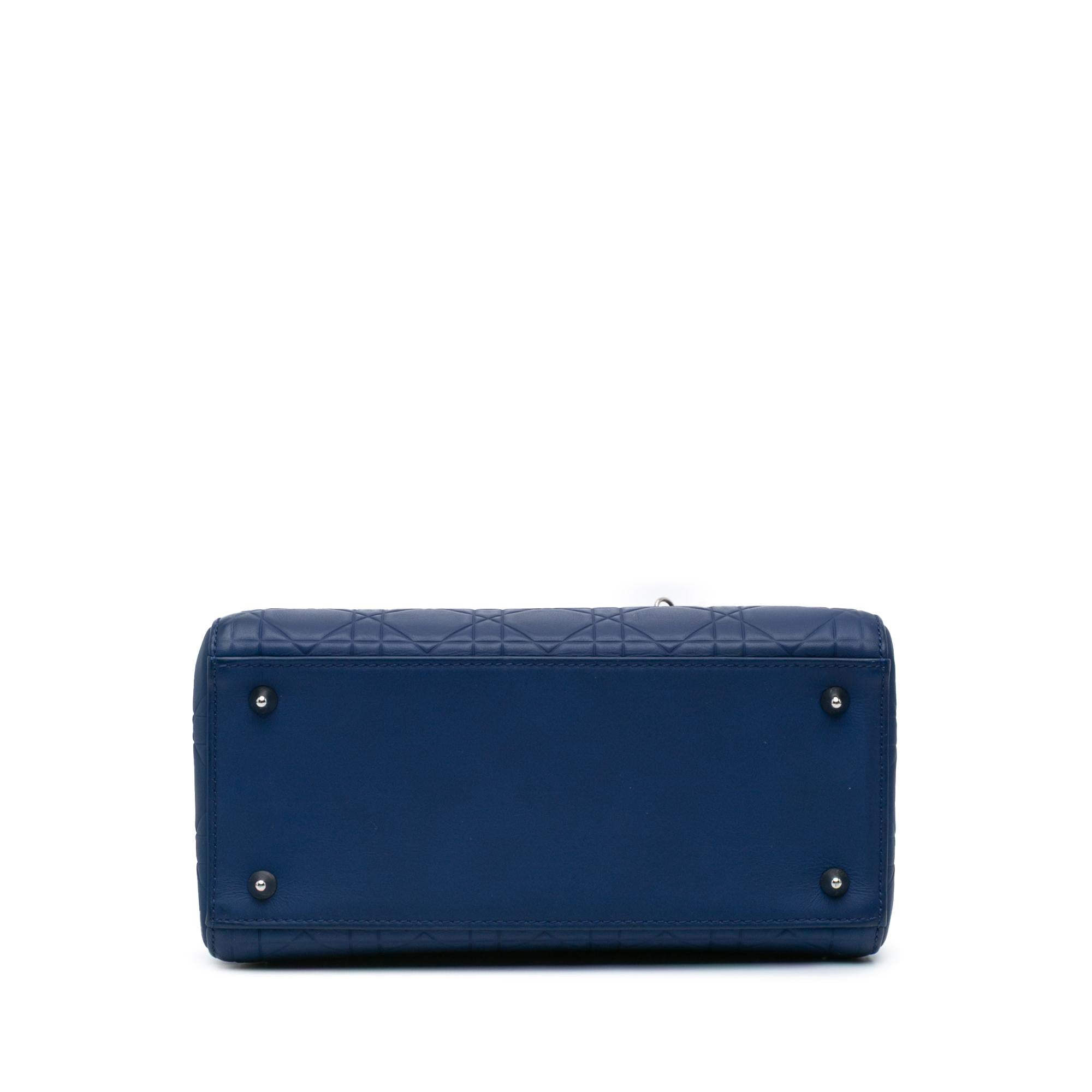 Dior Medium Ultra Matte Calfskin Cannage Lady Dior
