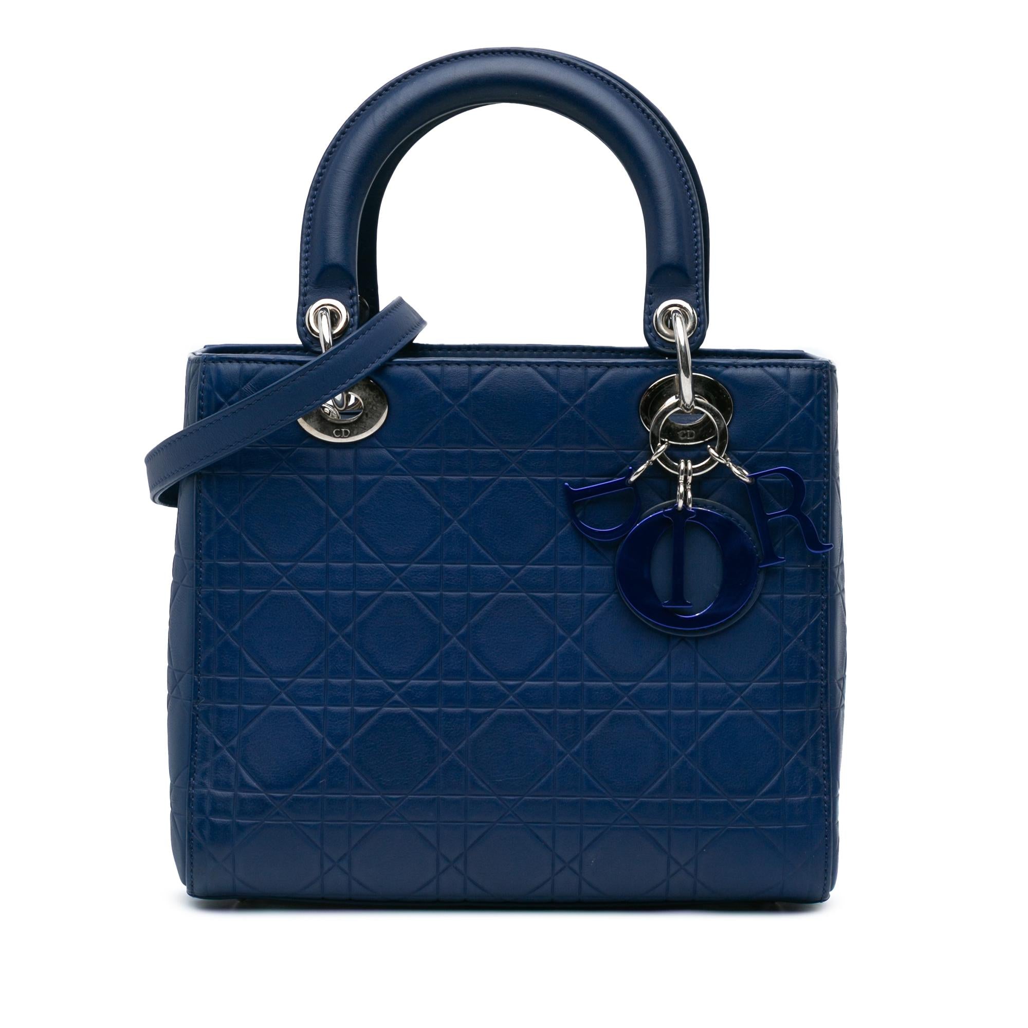 Dior Medium Ultra Matte Calfskin Cannage Lady Dior