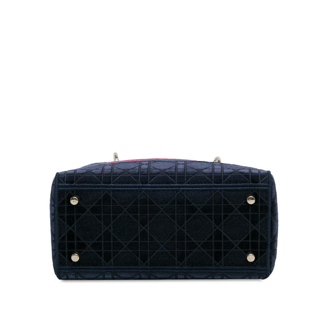 Dior Medium Velvet Cannage Lady D-Lite (SHG-ysoyN0)