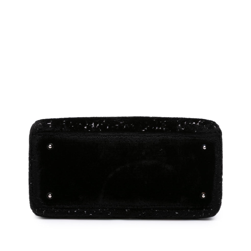 Dior Medium Velvet and Canvas Lady Dior