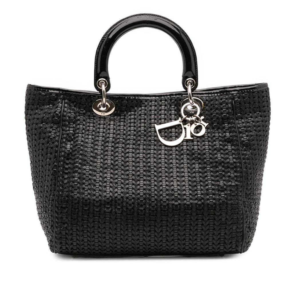 Dior Medium Woven Leather Soft Lady Dior