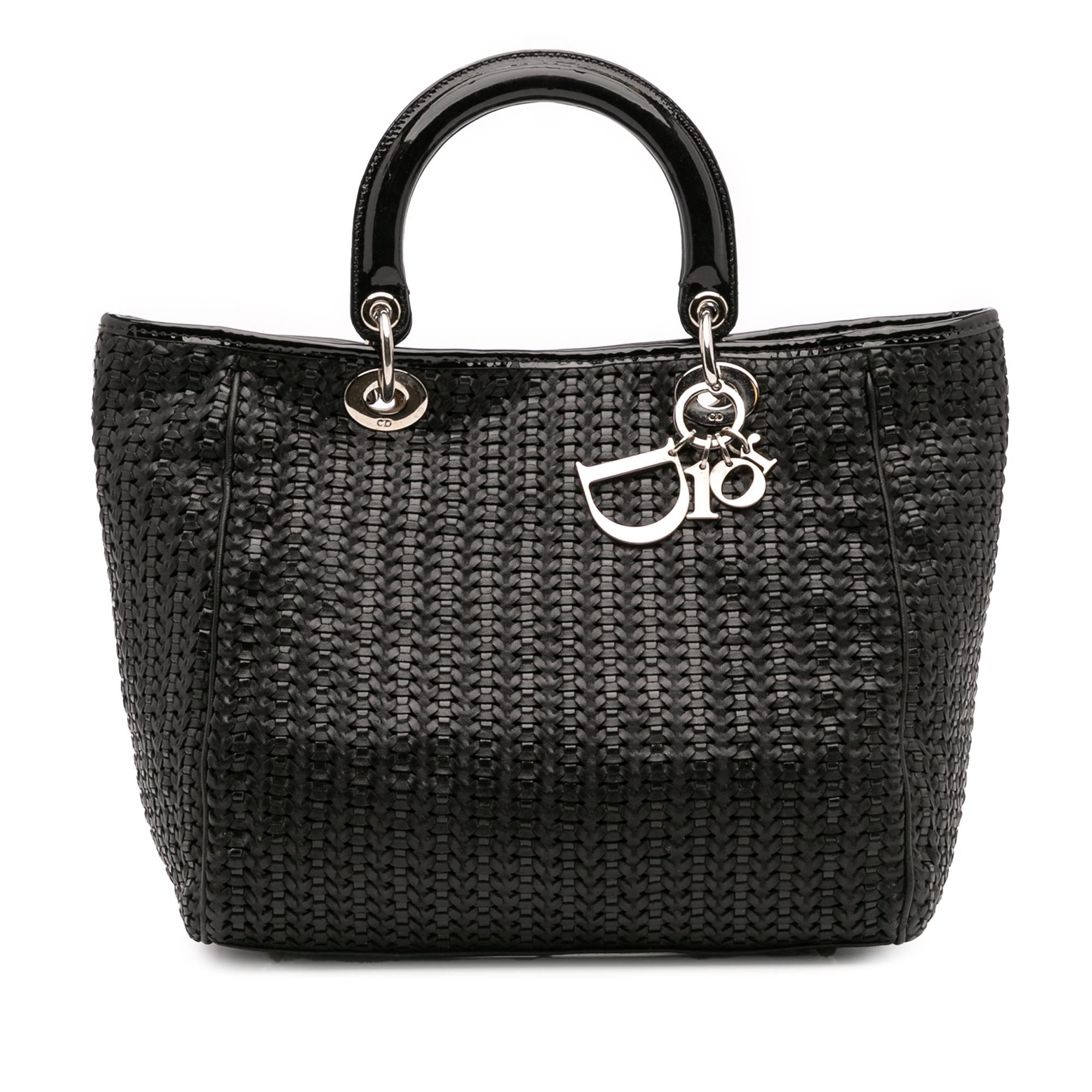 Dior Medium Woven Leather Soft Lady Dior