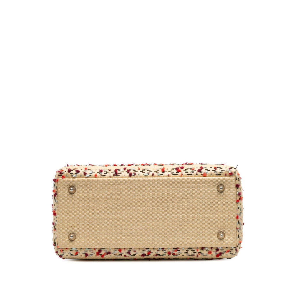 Dior Medium Woven Raffia Lady Dior