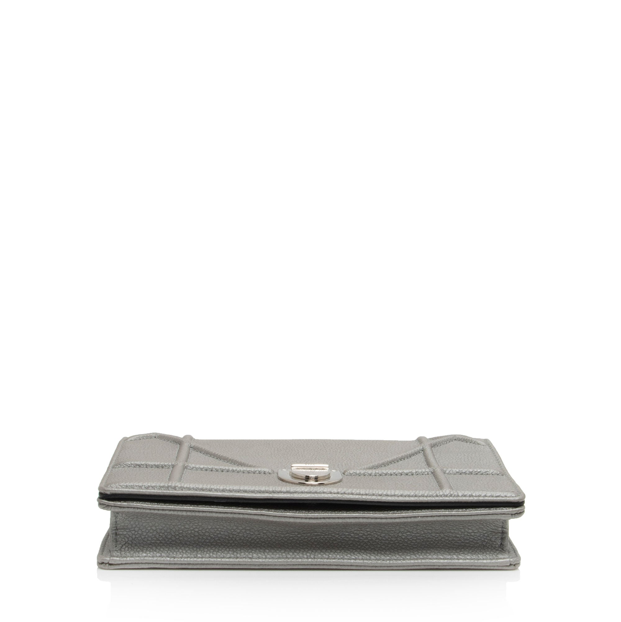 Dior Metallic Calfskin Diorama Wallet on Chain