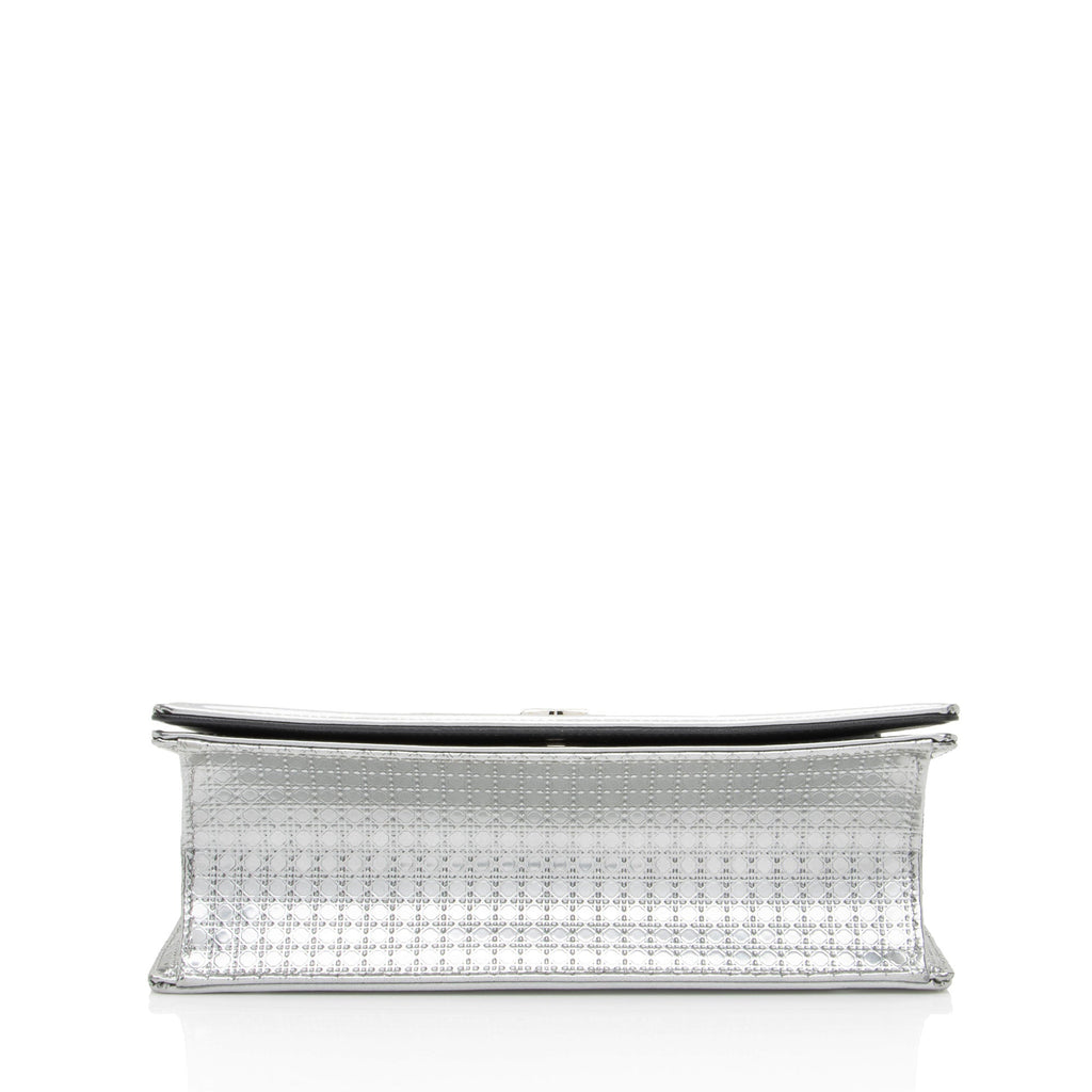 Dior Metallic Calfskin Micro Cannage Diorama Medium Shoulder Bag