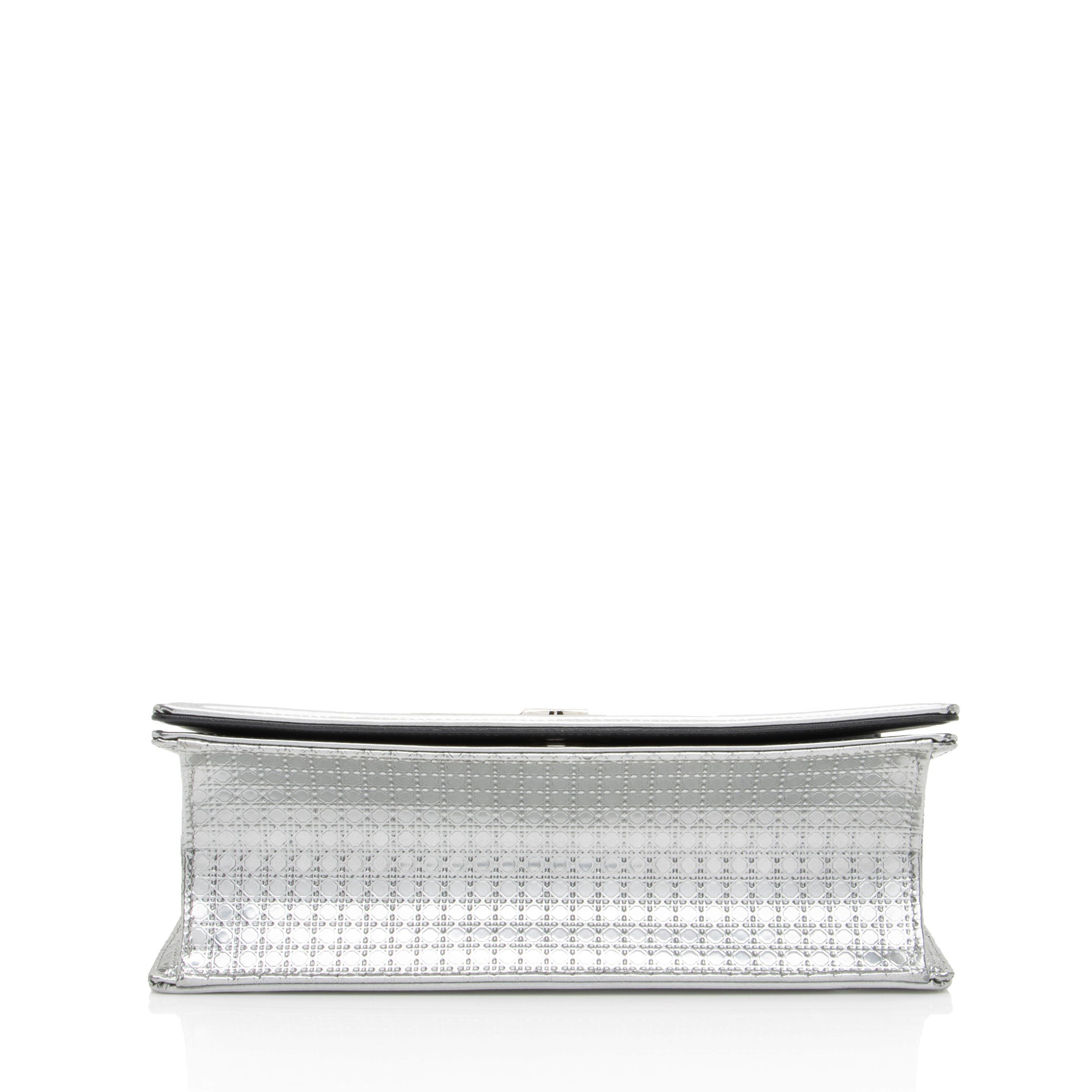 Dior Metallic Calfskin Micro Cannage Diorama Medium Shoulder Bag