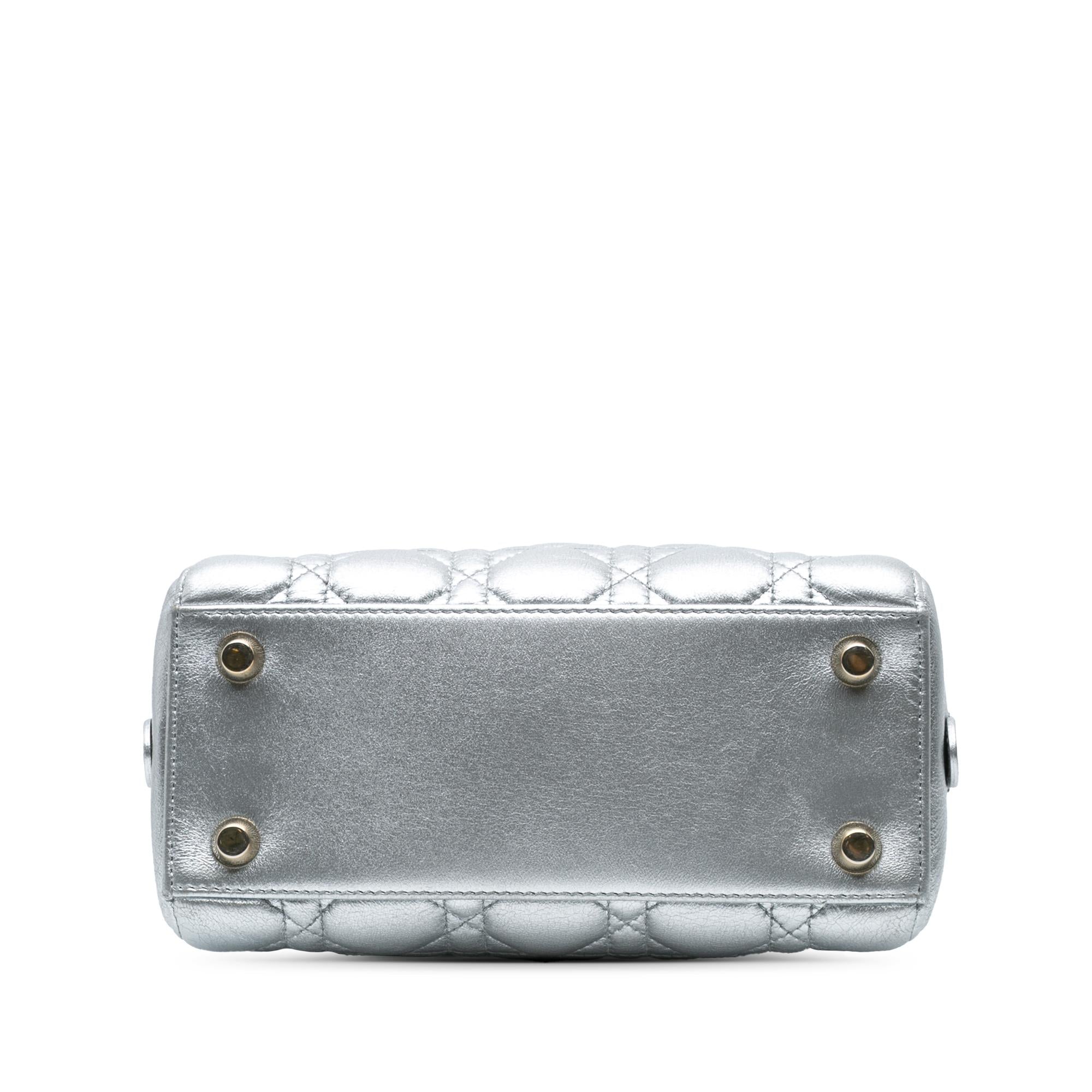 Dior Metallic Lambskin Cannage Lily Tote