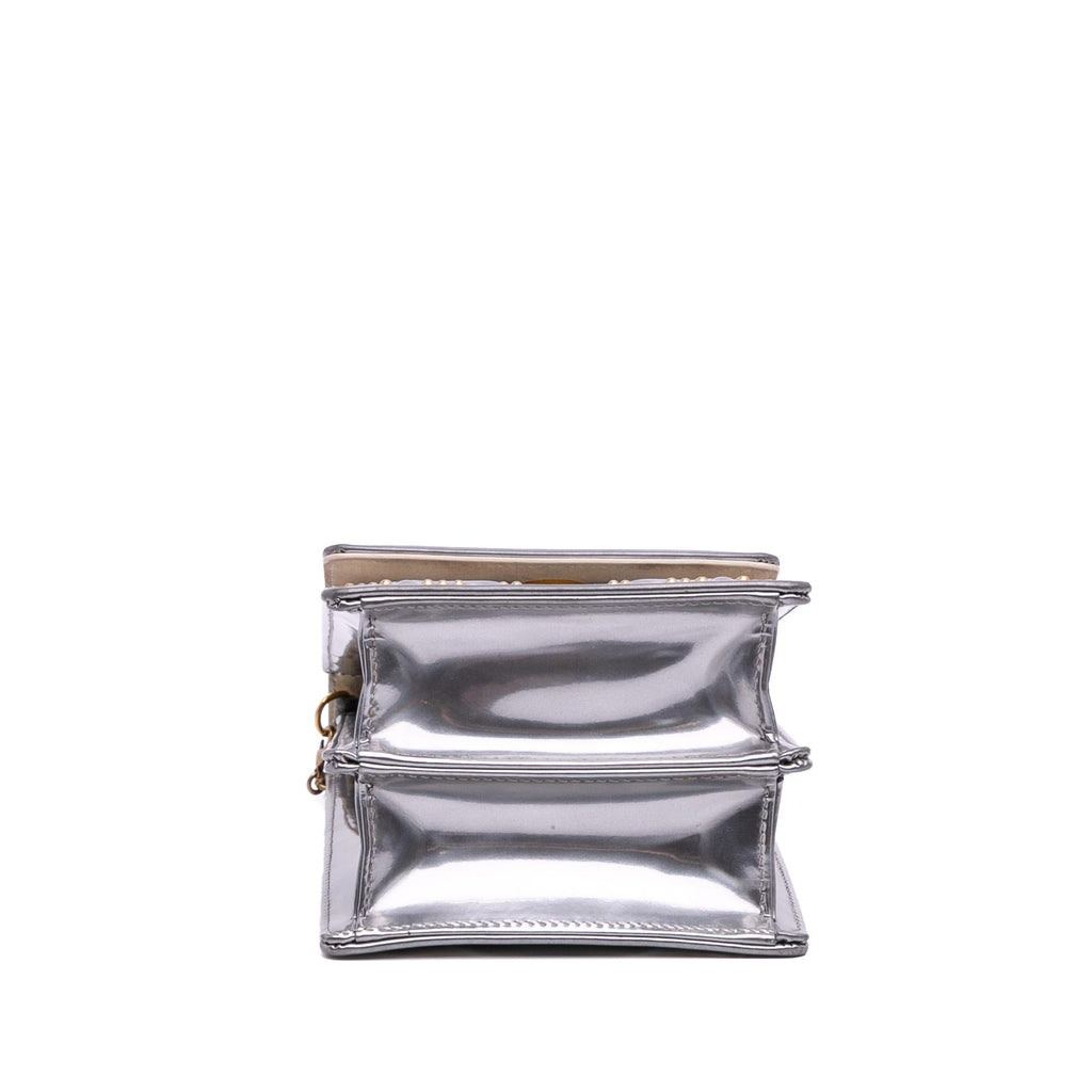 Dior Metallic Studded Calfskin Vertical Diorama