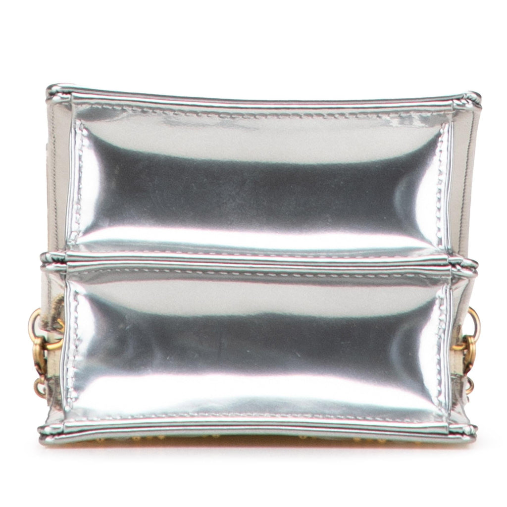 Dior Metallic Studded Calfskin Vertical Diorama