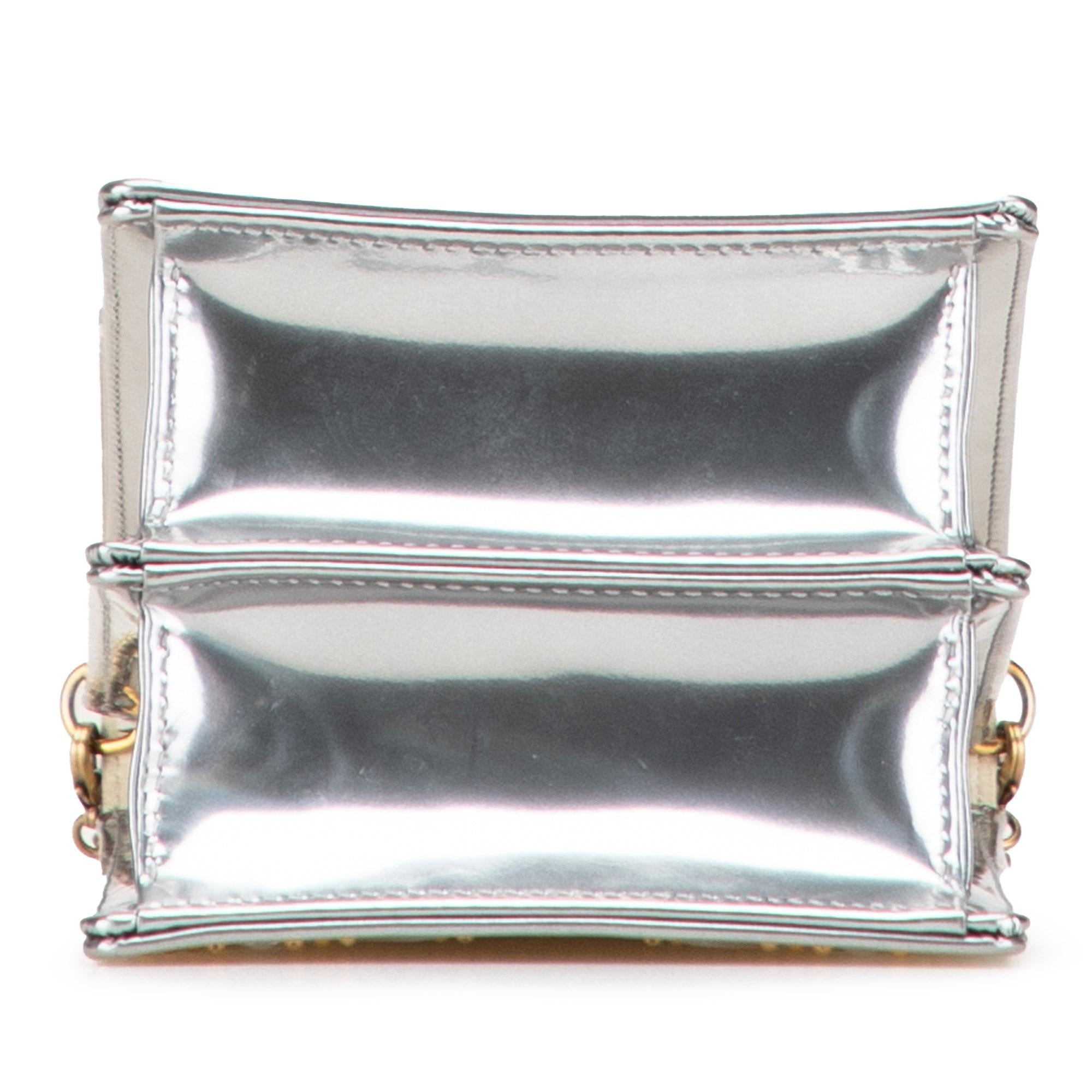 Dior Metallic Studded Calfskin Vertical Diorama