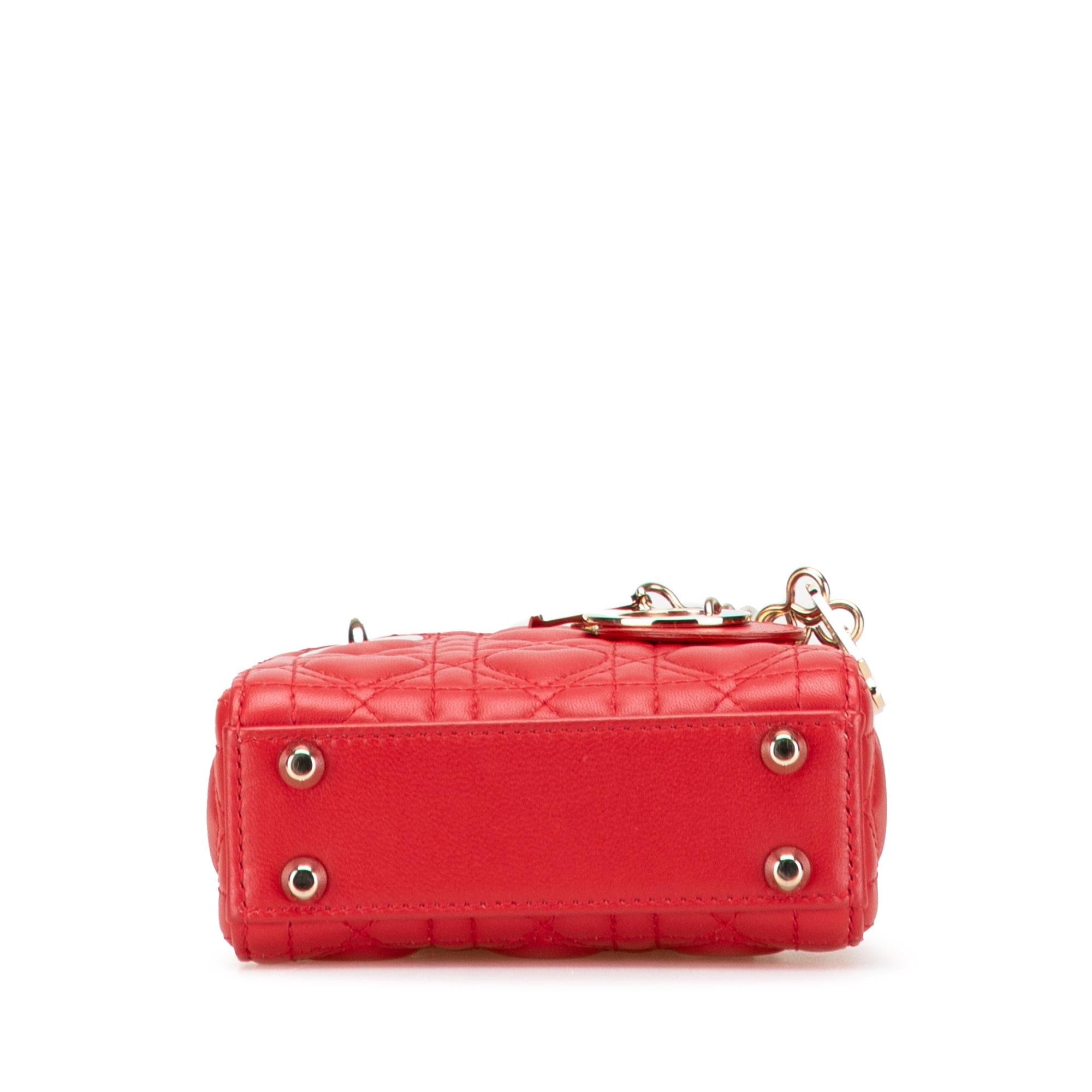 Dior Micro Calfskin Cannage Dioramour Lady Dior