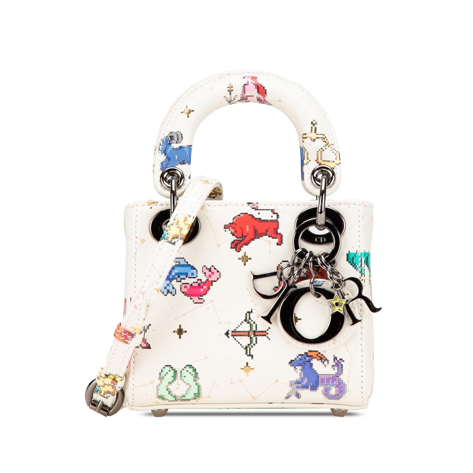 Dior Micro Calfskin Pixel Zodiac Lady Dior