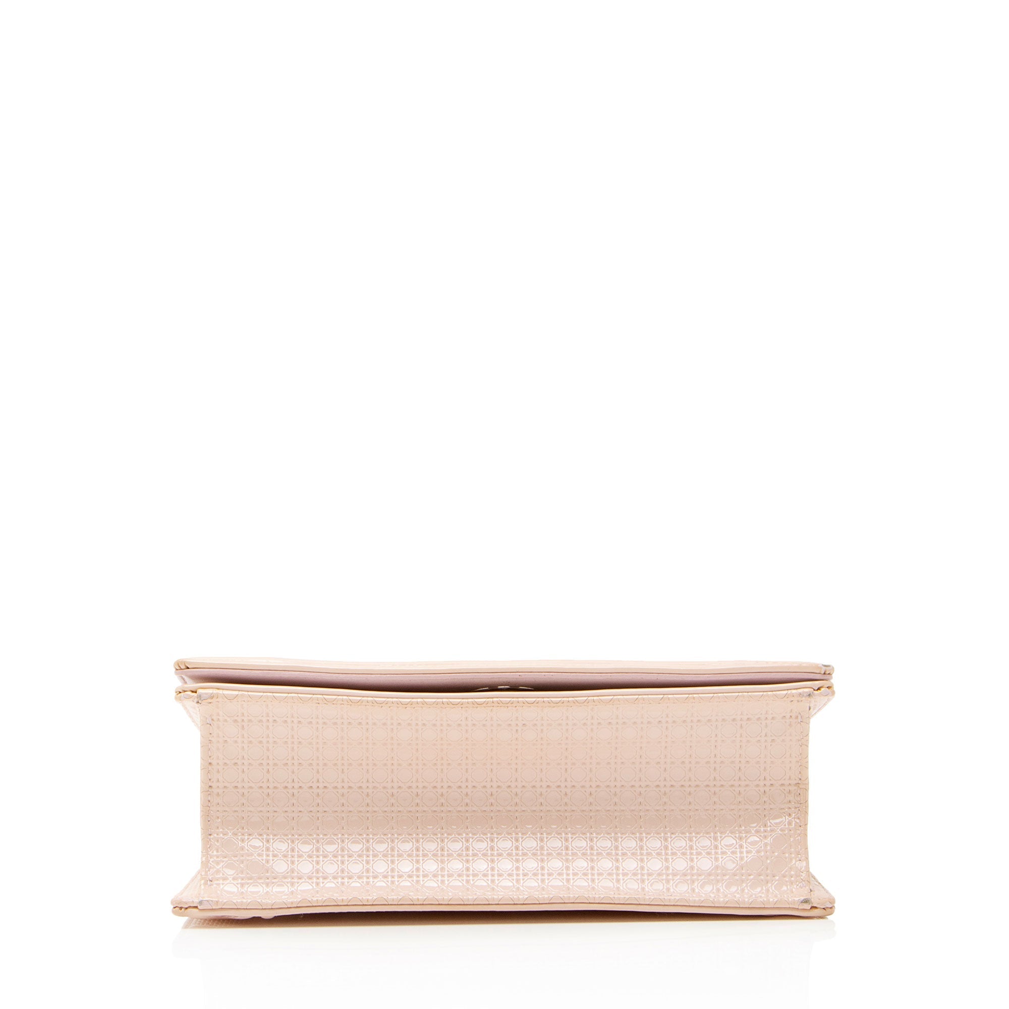 Dior Micro Cannage Patent Leather Diorama Small Shoulder Bag