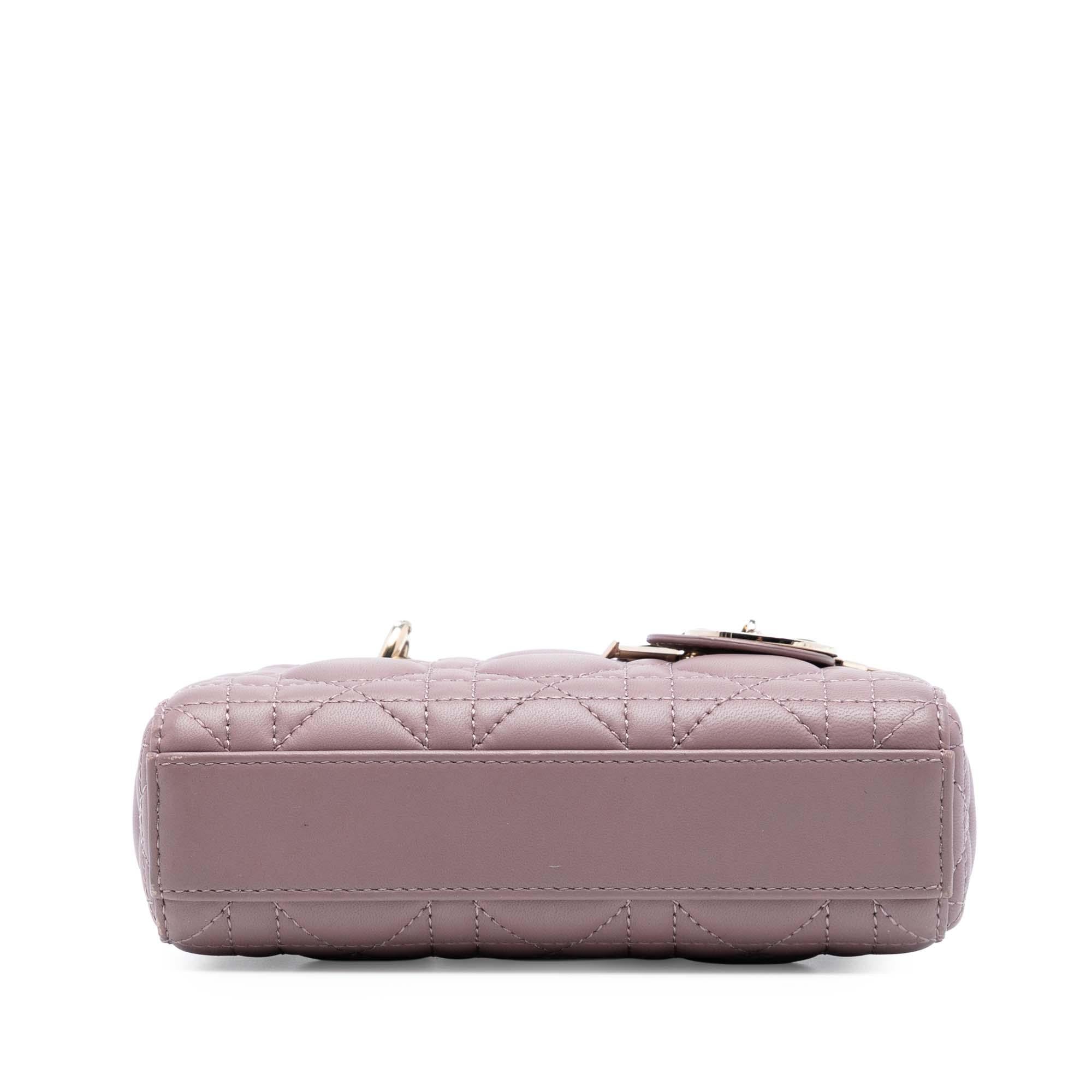 Dior Micro Lambskin Cannage Lady D Joy