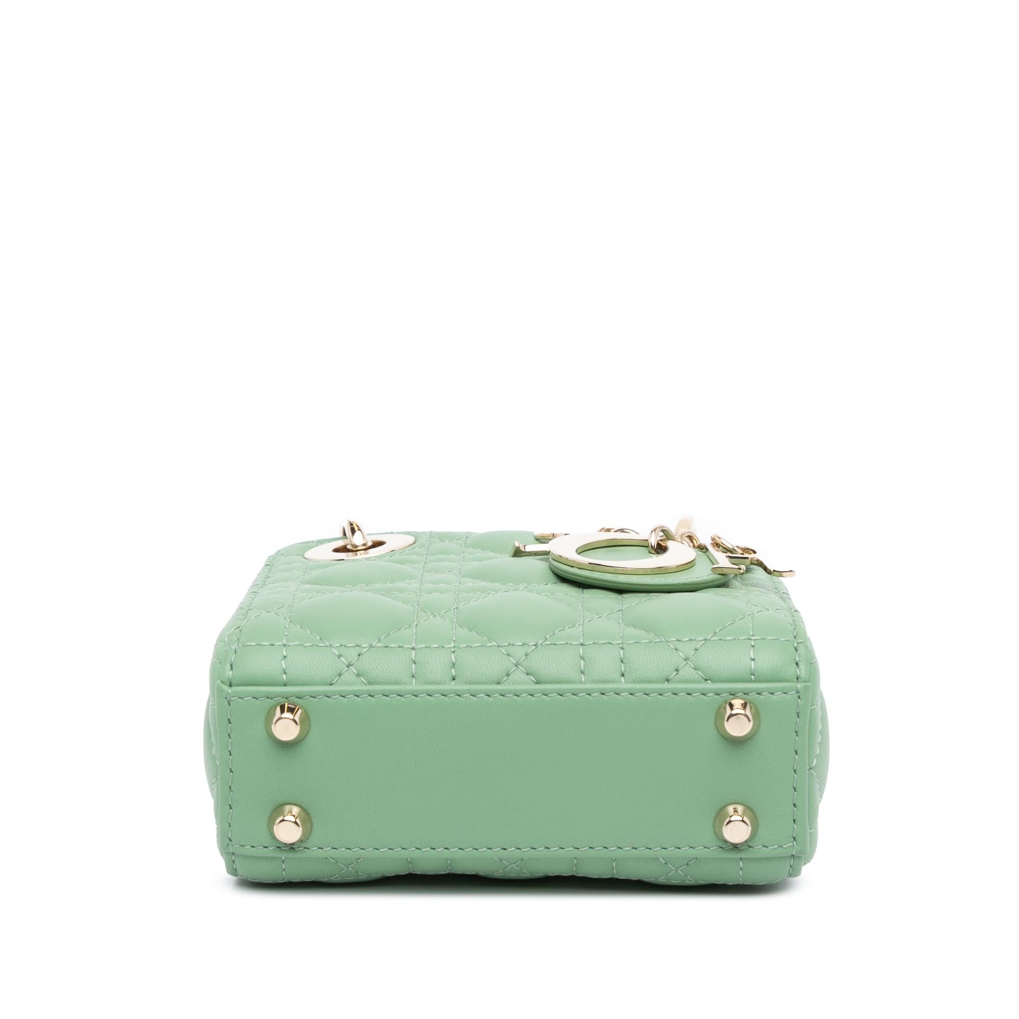Dior Micro Lambskin Cannage Lady Dior