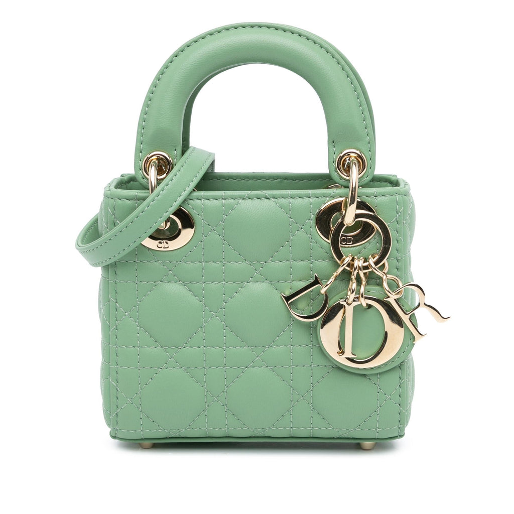 Dior Micro Lambskin Cannage Lady Dior