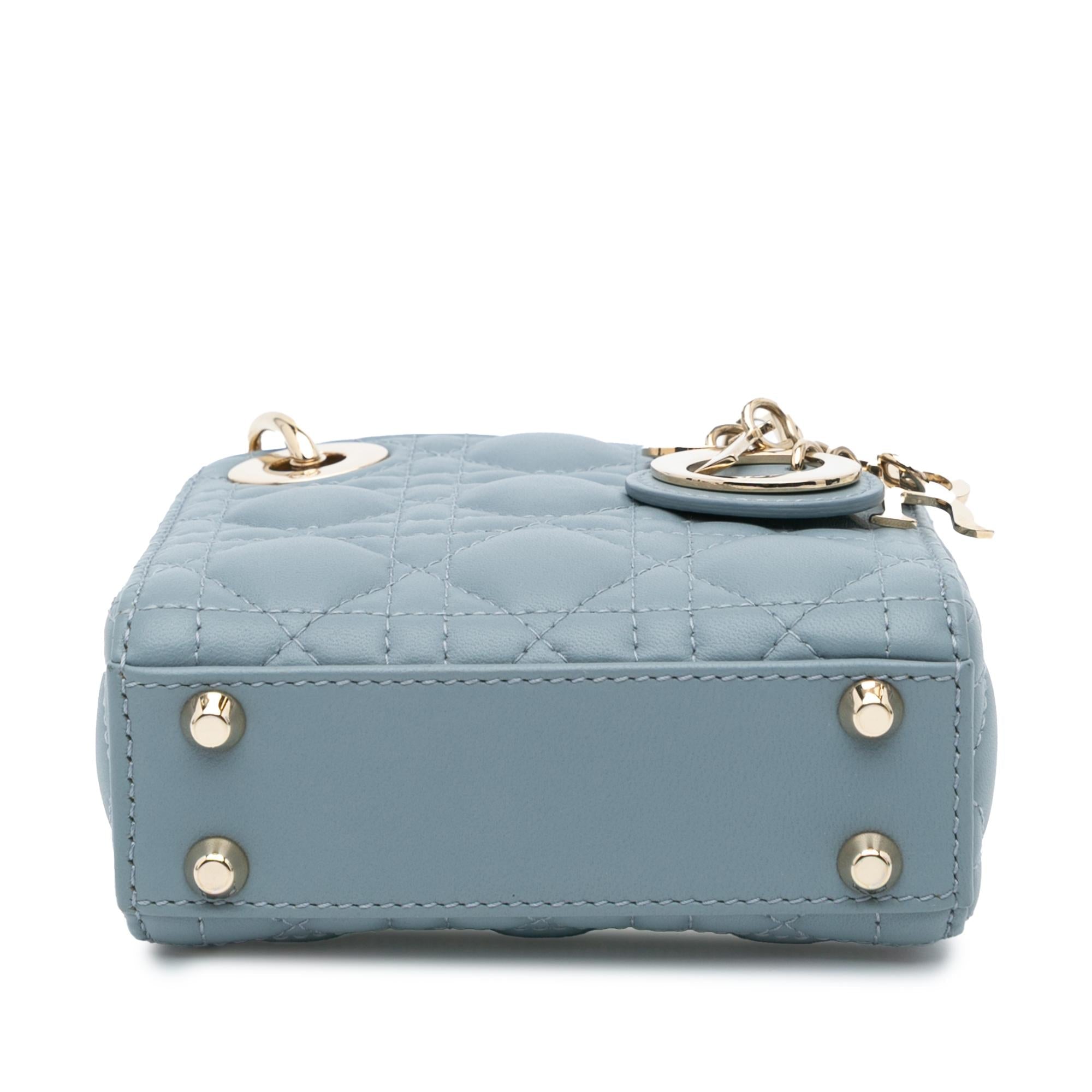 Dior Micro Lambskin Cannage Lady Dior