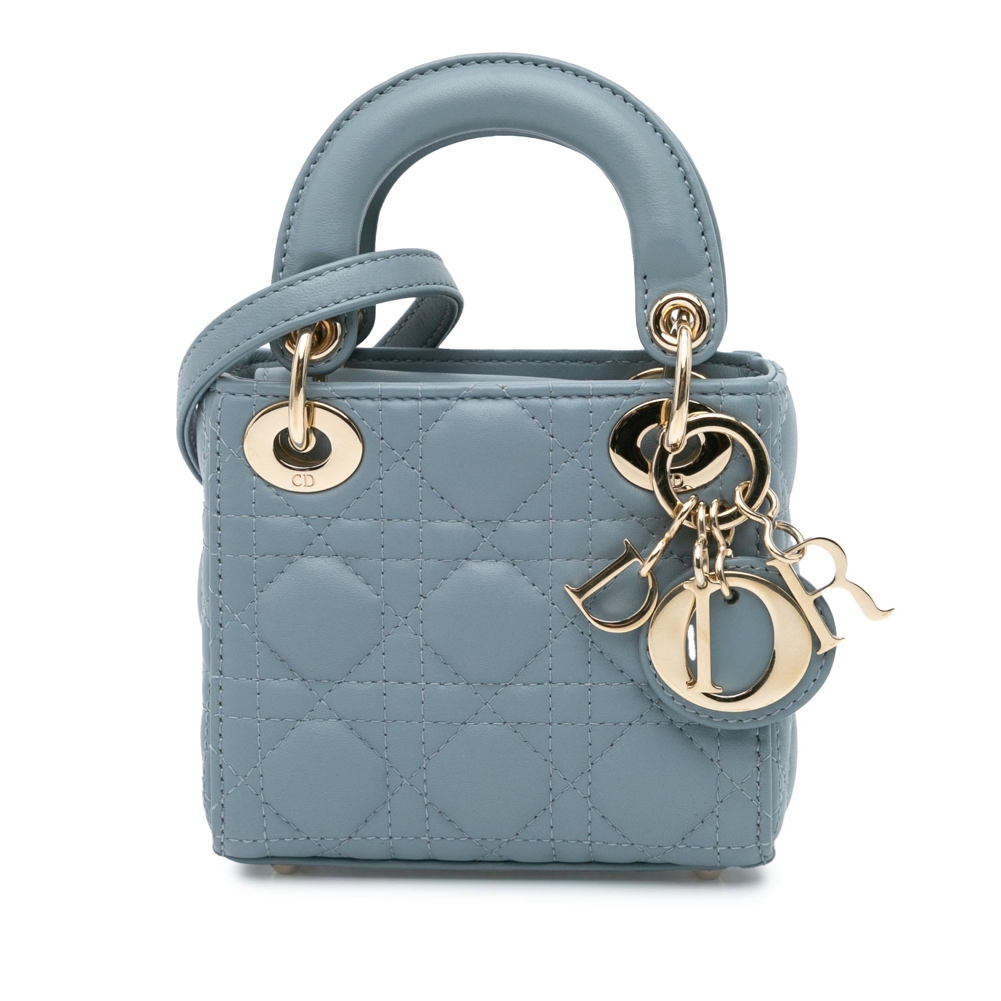 Dior Micro Lambskin Cannage Lady Dior