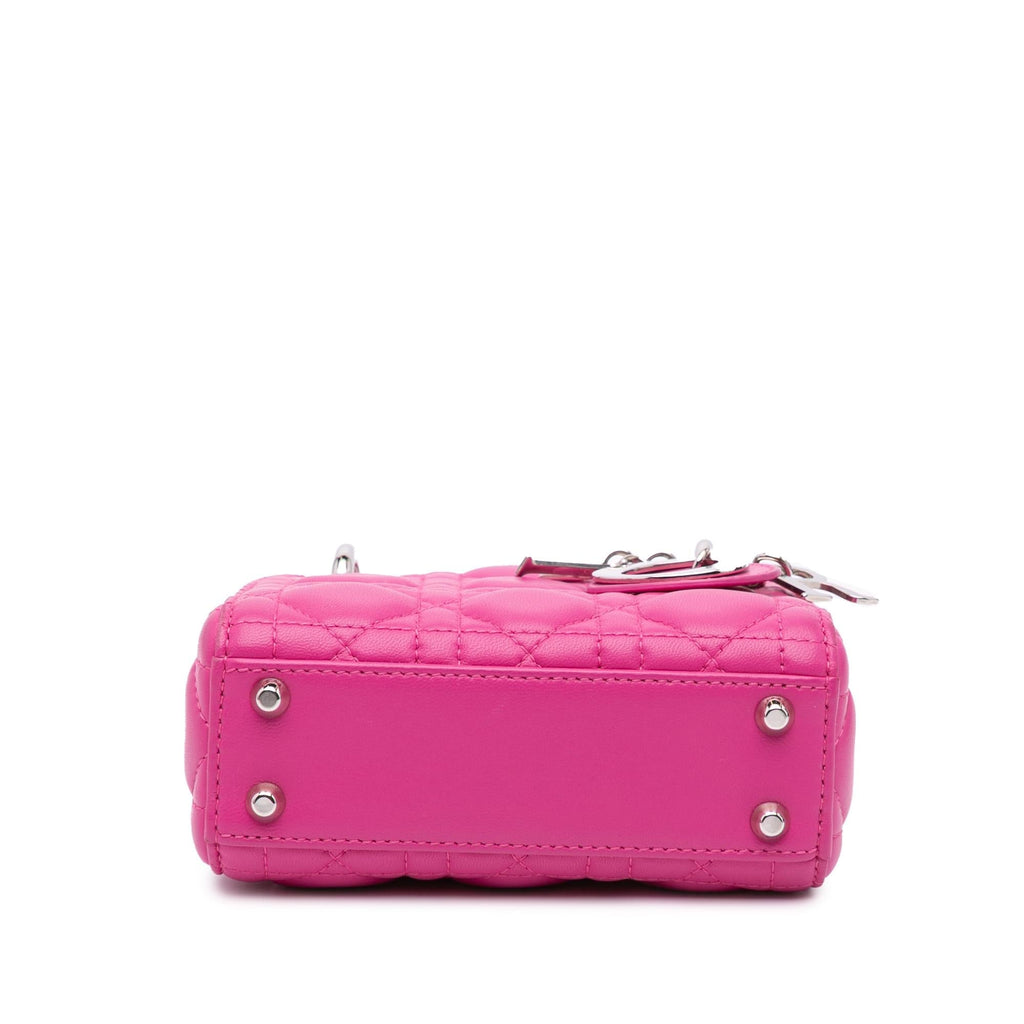 Dior Micro Lambskin Cannage Lady Dior