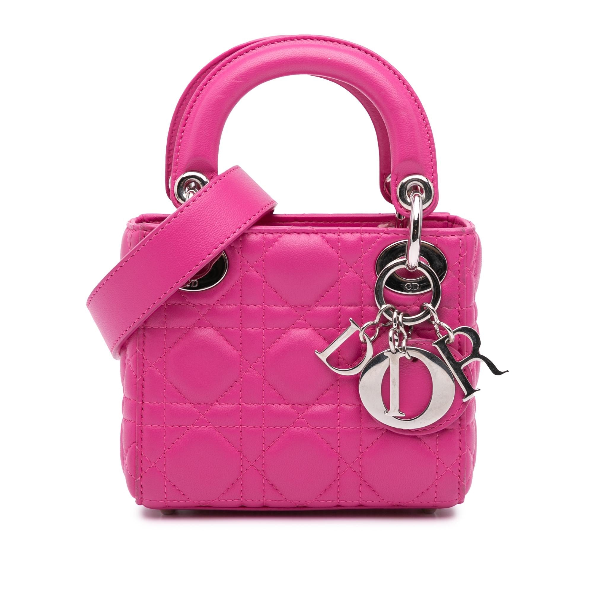 Dior Micro Lambskin Cannage Lady Dior
