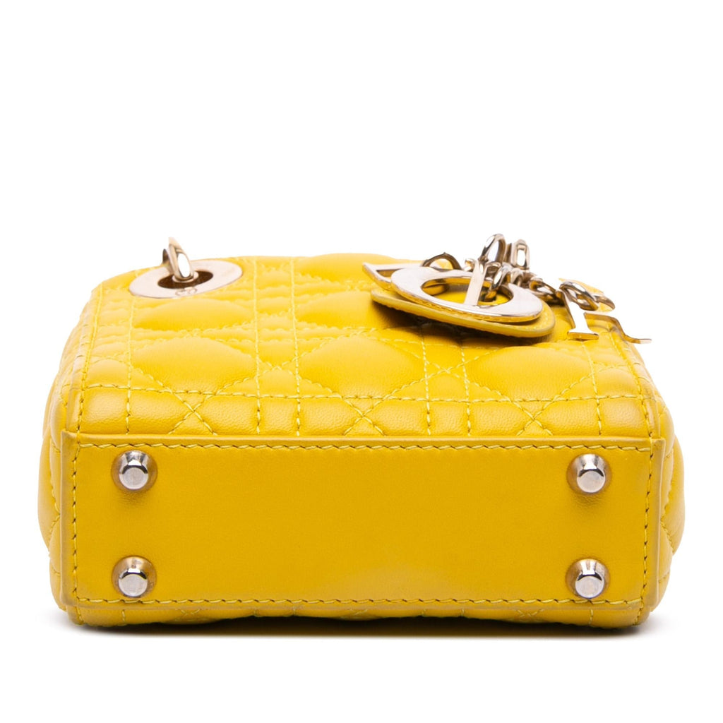 Dior Micro Lambskin Cannage Lady Dior