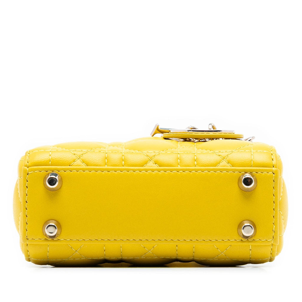 Dior Micro Lambskin Cannage Lady Dior