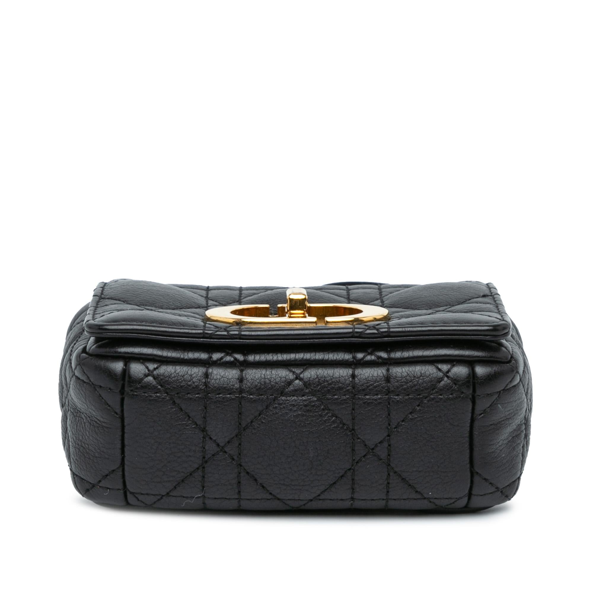 Dior Micro Supple Calfskin Cannage Caro Bag (SHG-5y6FE7)