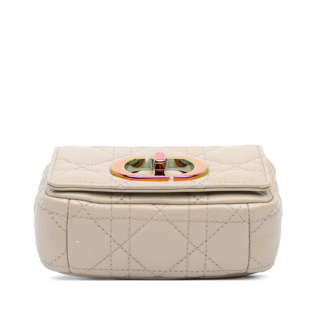 Dior Micro Supple Calfskin Cannage Caro Bag