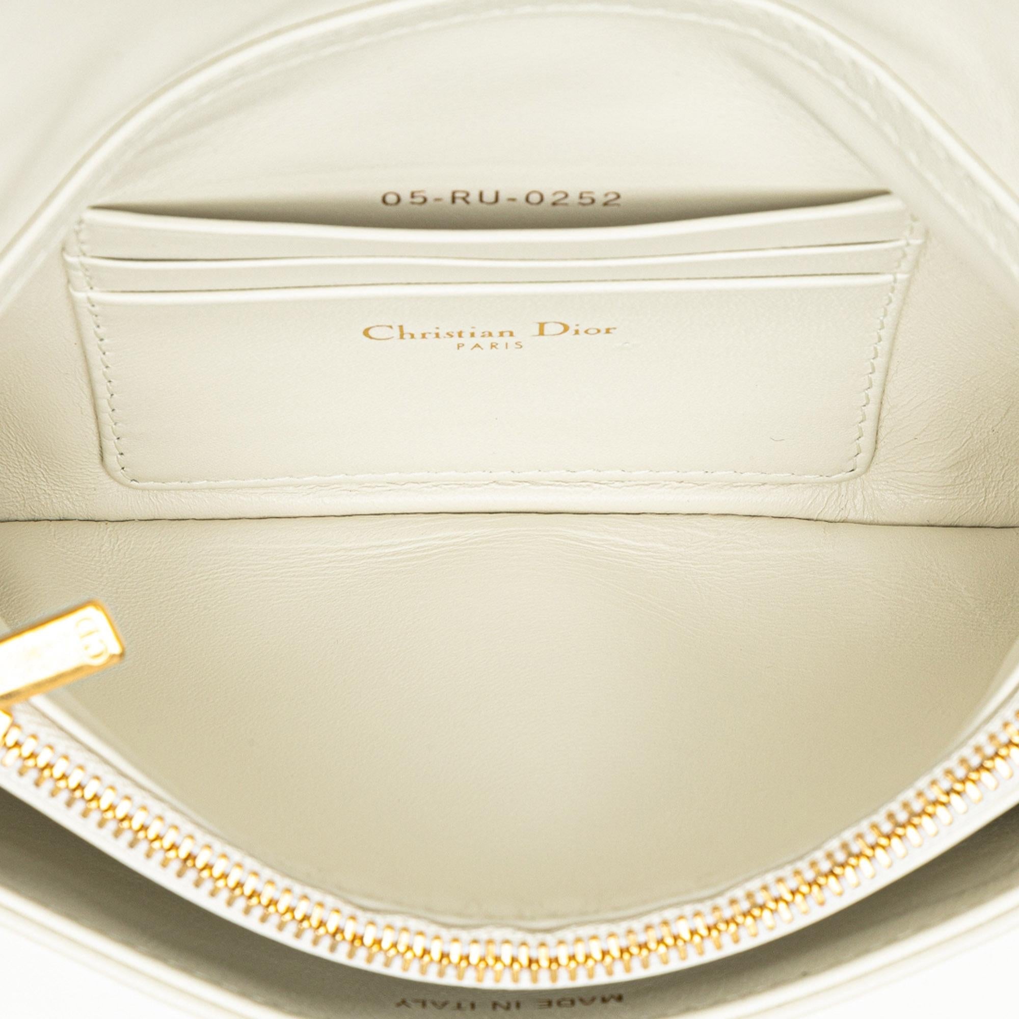 Dior Mini Calfskin Macrocannage Lucky Star Caro Bag