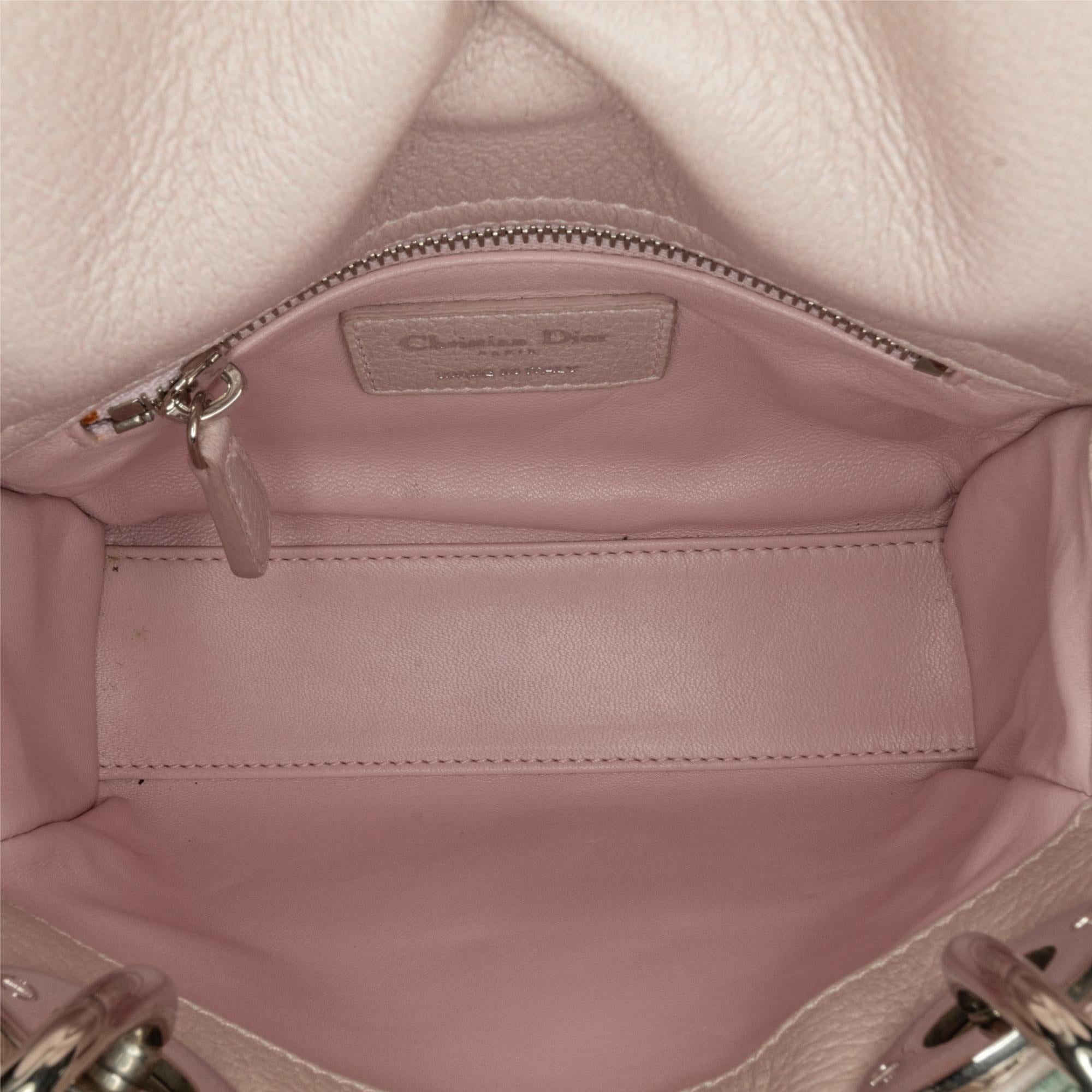 Dior Mini Deerskin Flower Printed Lady Dior