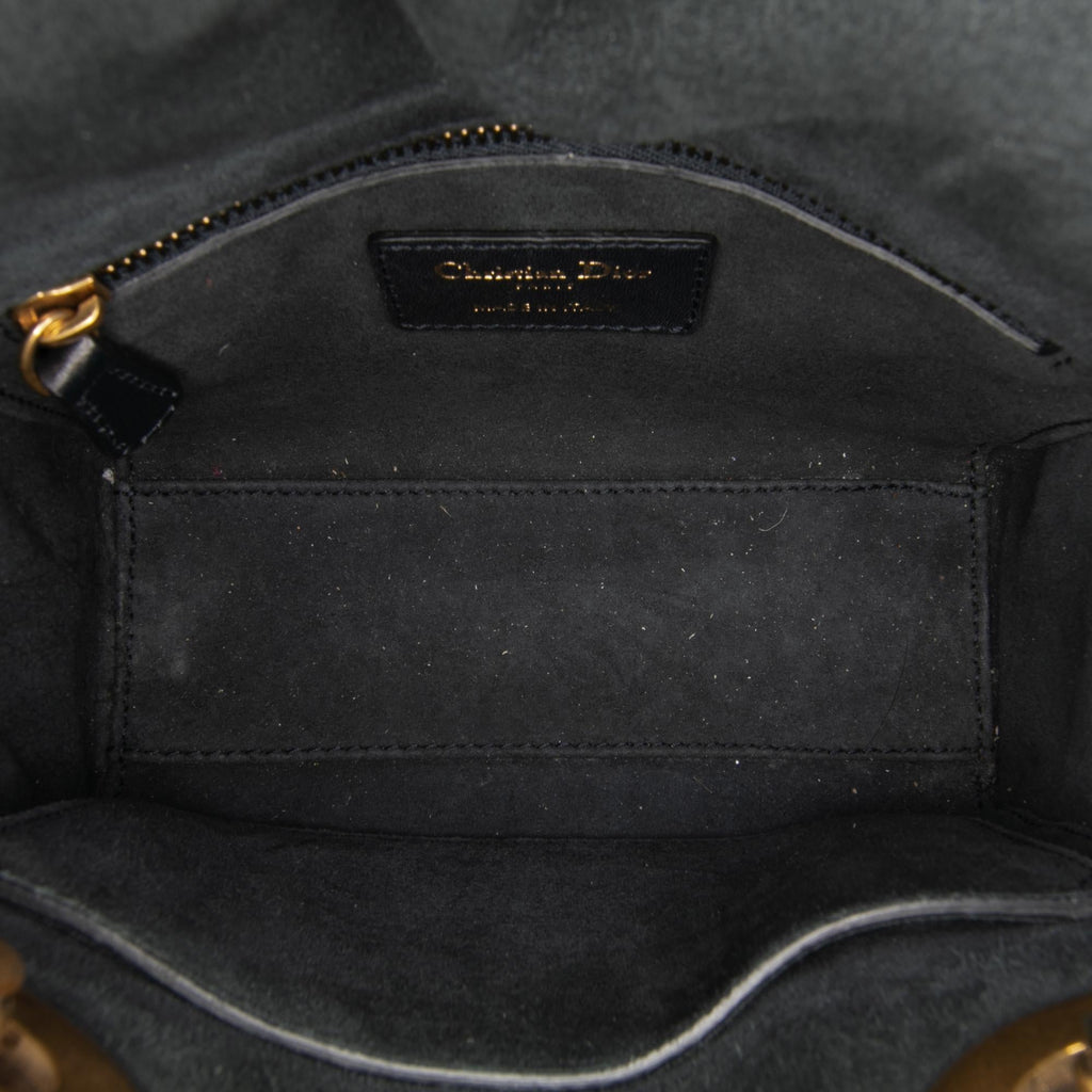 Dior Mini Denim Embroidered Lady Dior