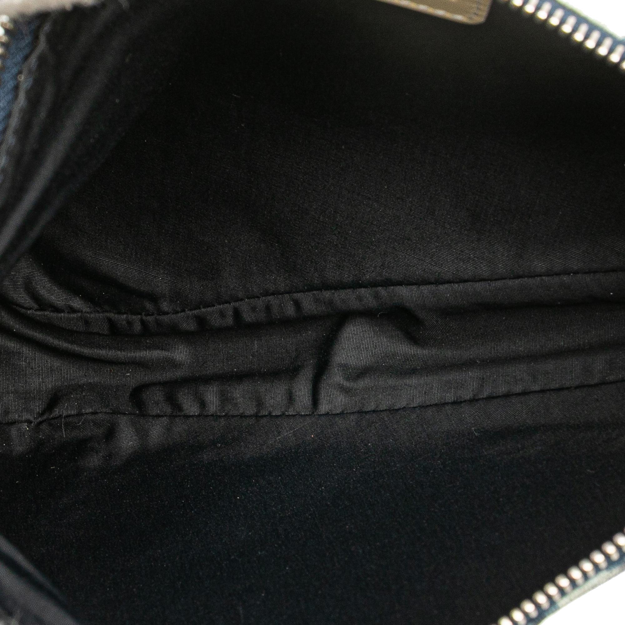Dior Mini Diorissimo Canvas Saddle Pochette