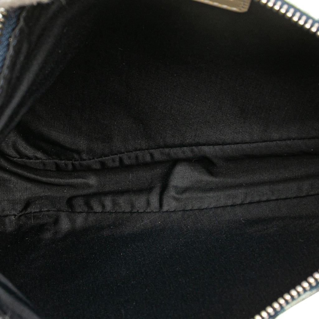 Dior Mini Diorissimo Canvas Saddle Pochette