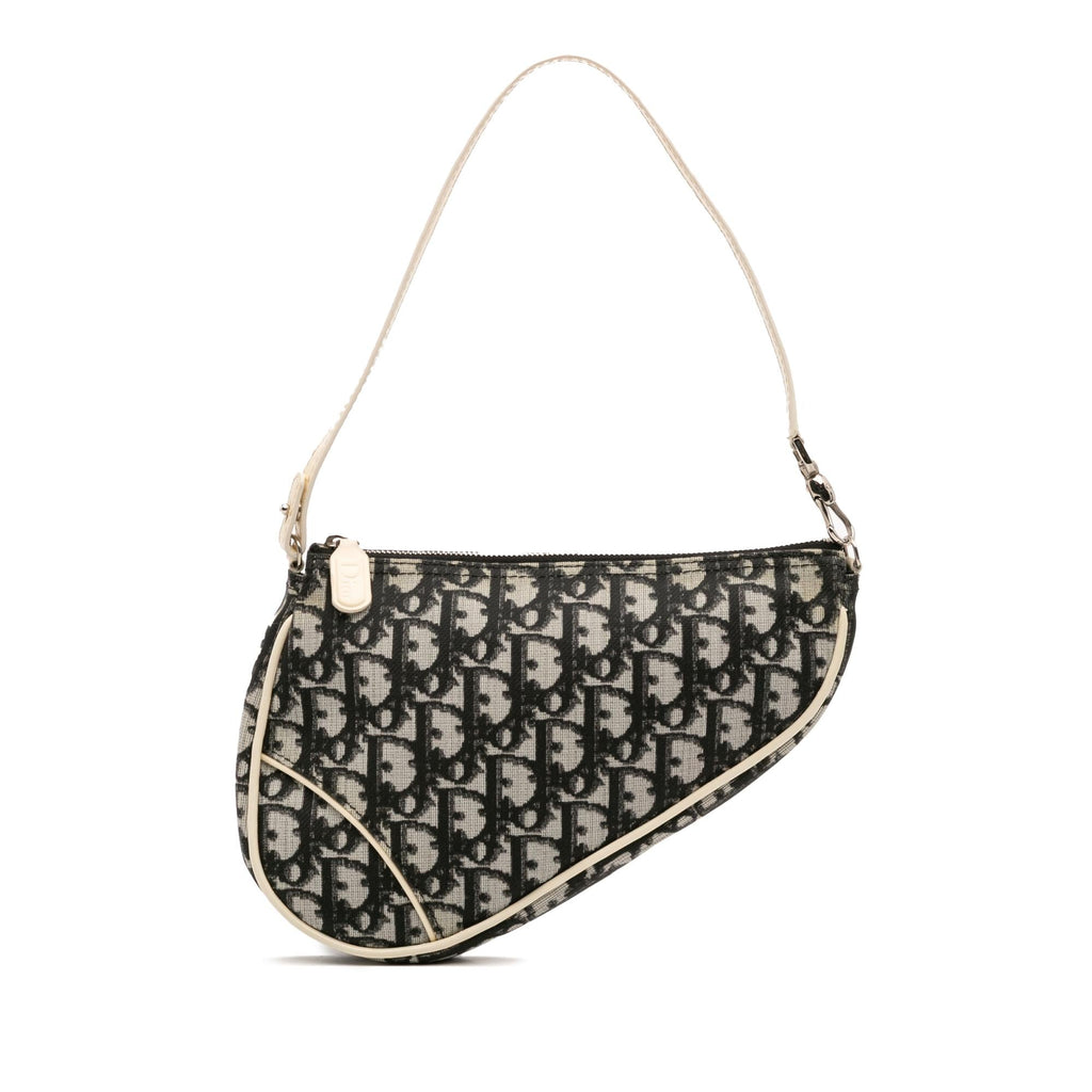 Dior Mini Diorissimo Canvas Saddle Pochette