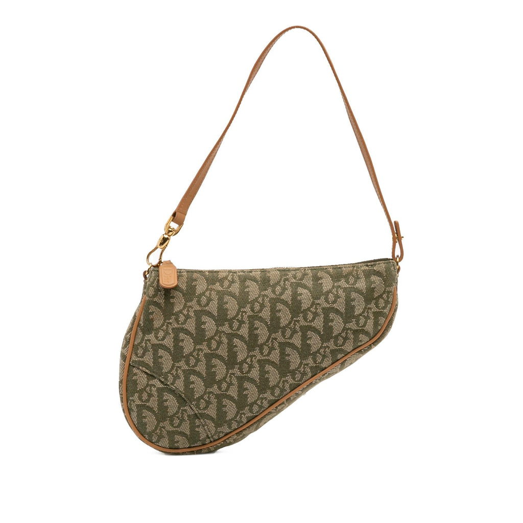 Dior Mini Diorissimo Canvas Saddle Pochette