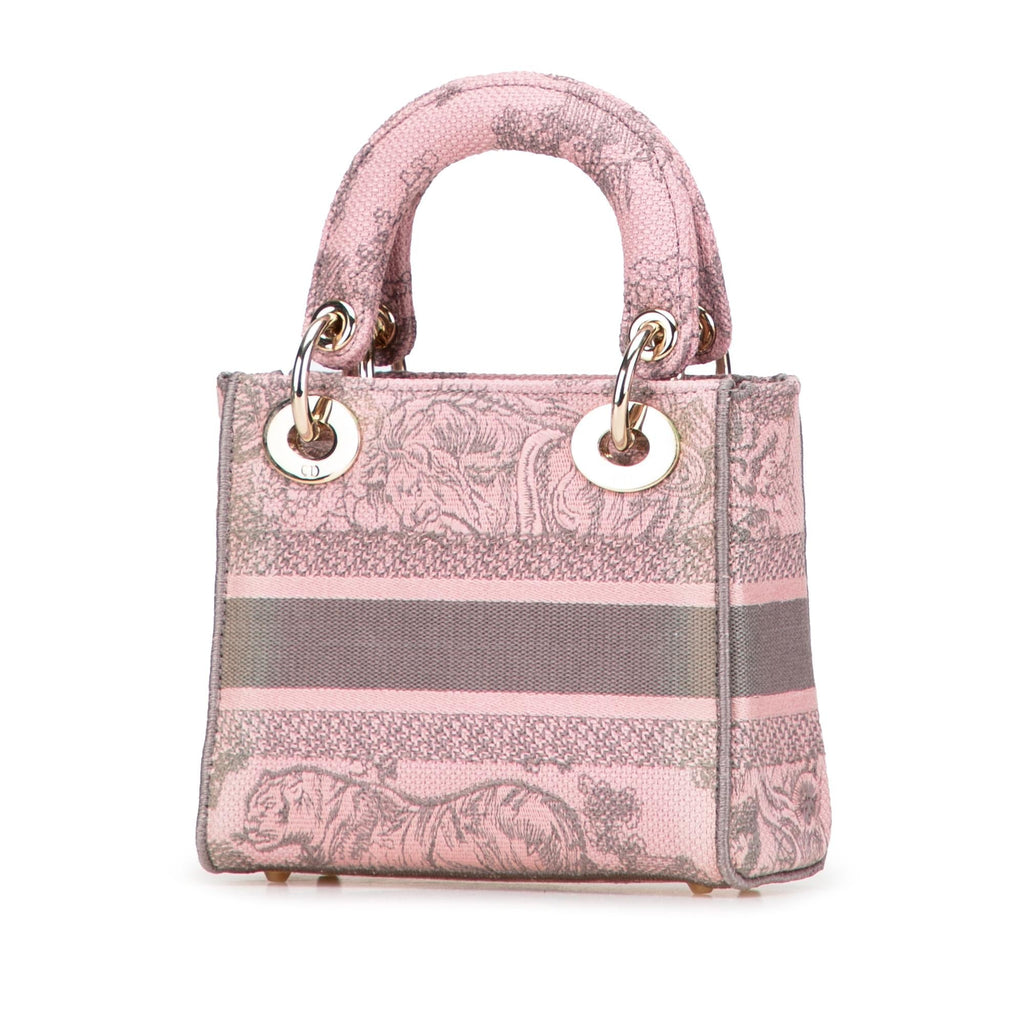 Dior Mini Embroidered Canvas Toile De Jouy Lady D Lite