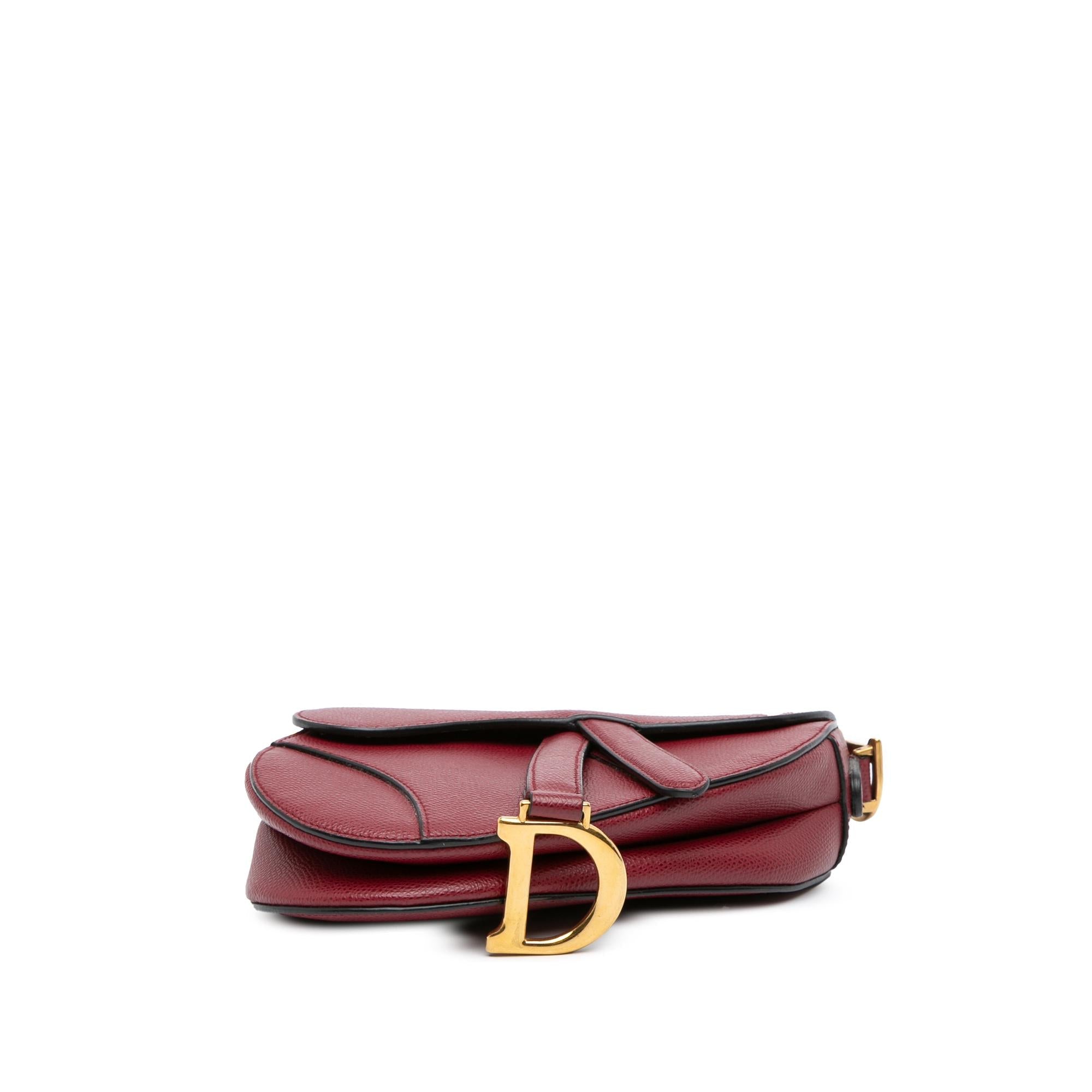 Dior Mini Grained Calfskin Saddle Bag