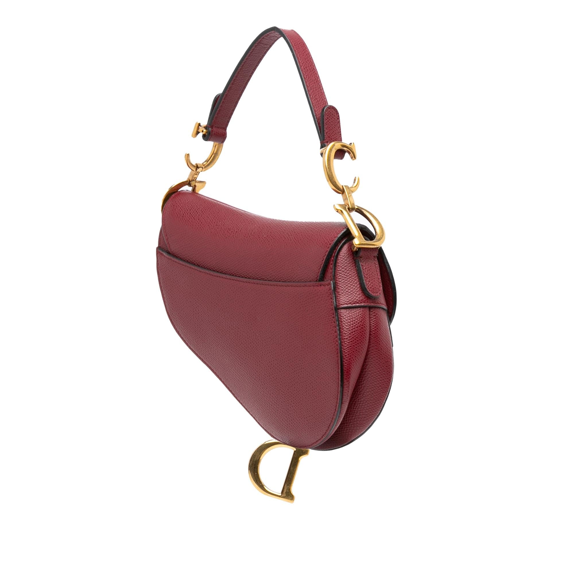 Dior Mini Grained Calfskin Saddle Bag