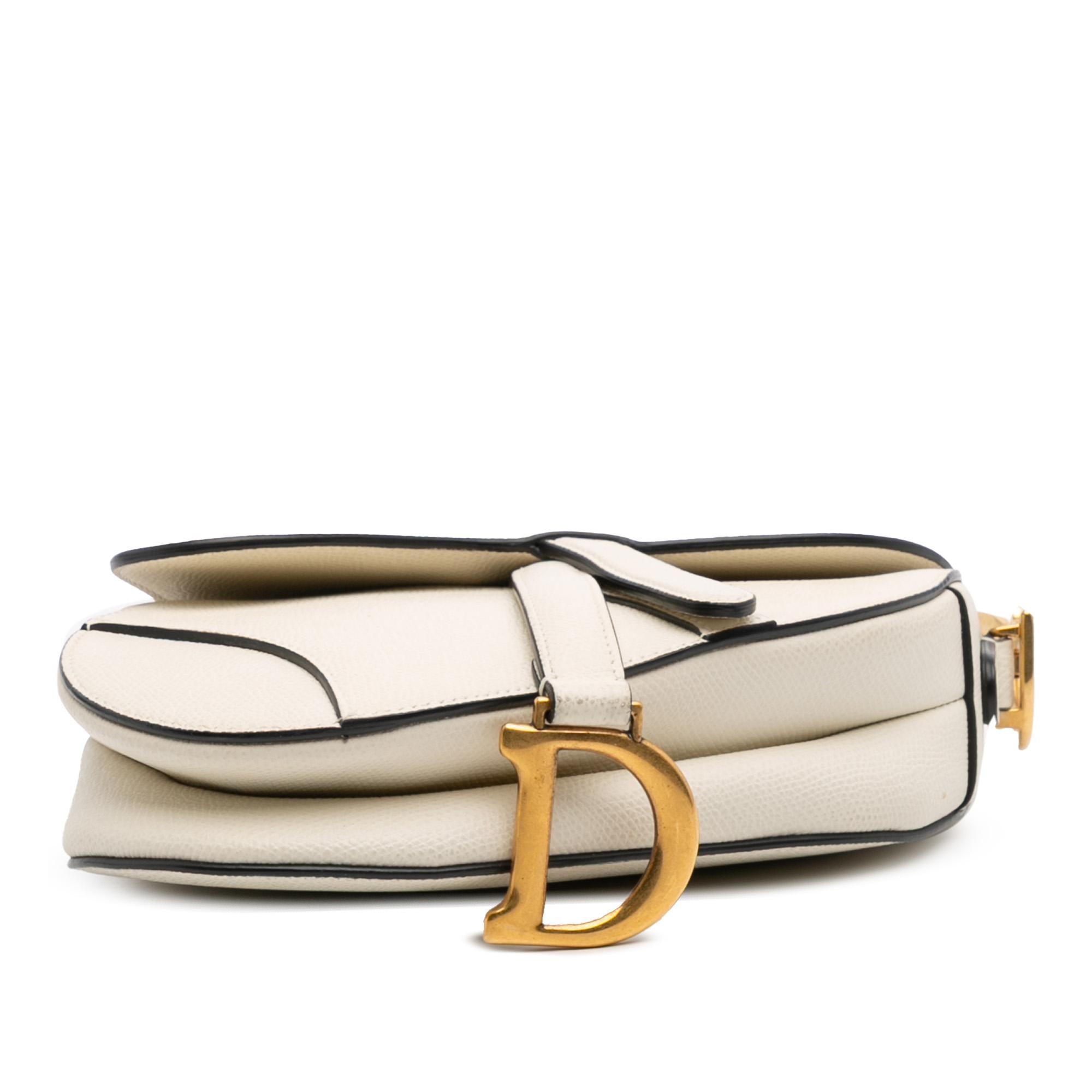 Dior Mini Grained Calfskin Saddle Bag