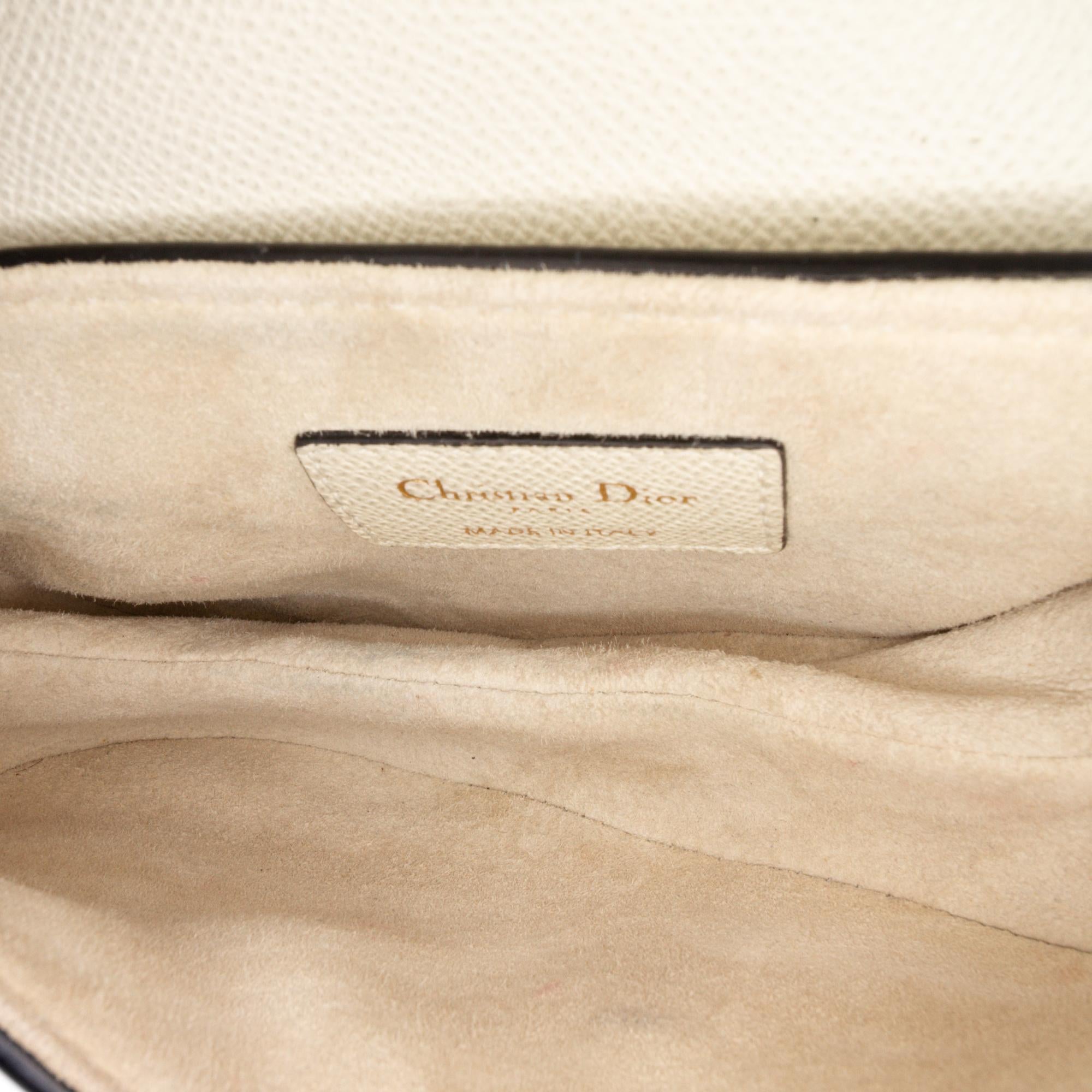Dior Mini Grained Calfskin Saddle Bag