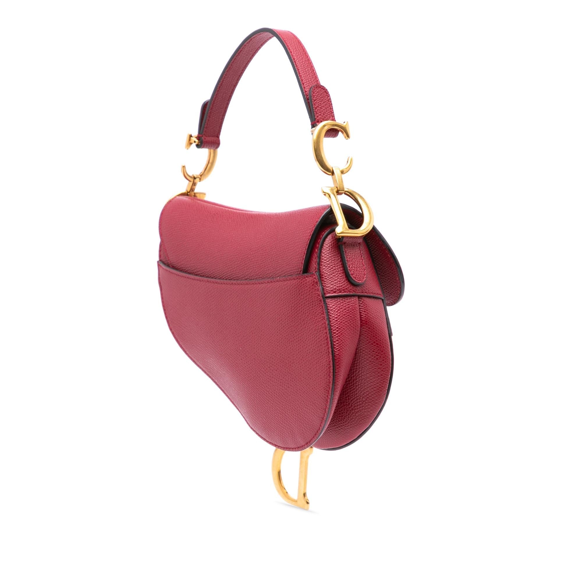 Dior Mini Grained Calfskin Saddle