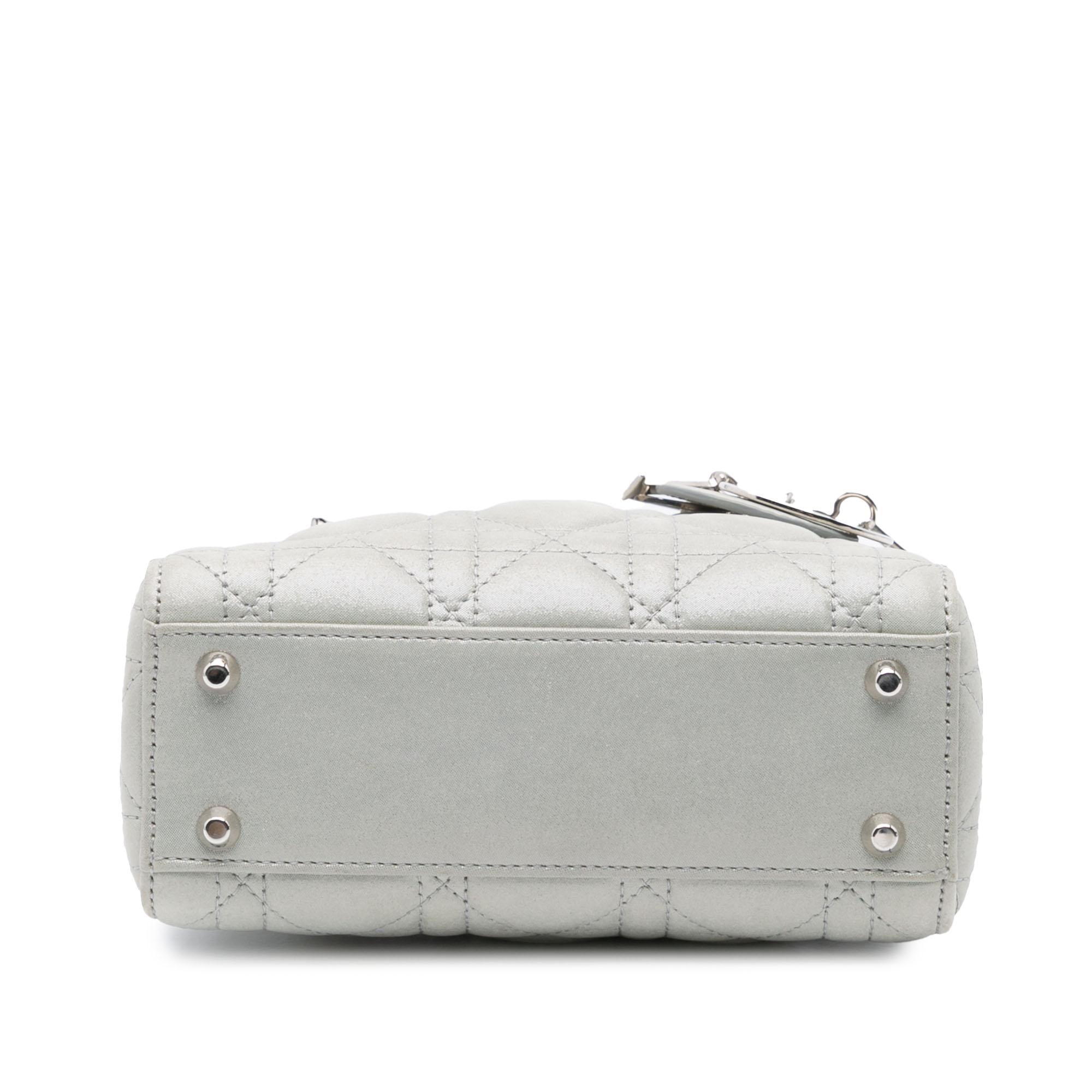 Dior Mini Iridescent Lambskin Cannage Lady Dior