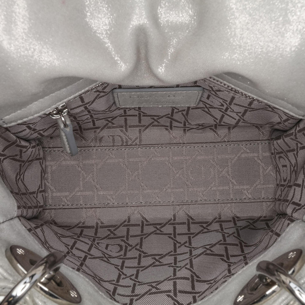 Dior Mini Iridescent Lambskin Cannage Lady Dior