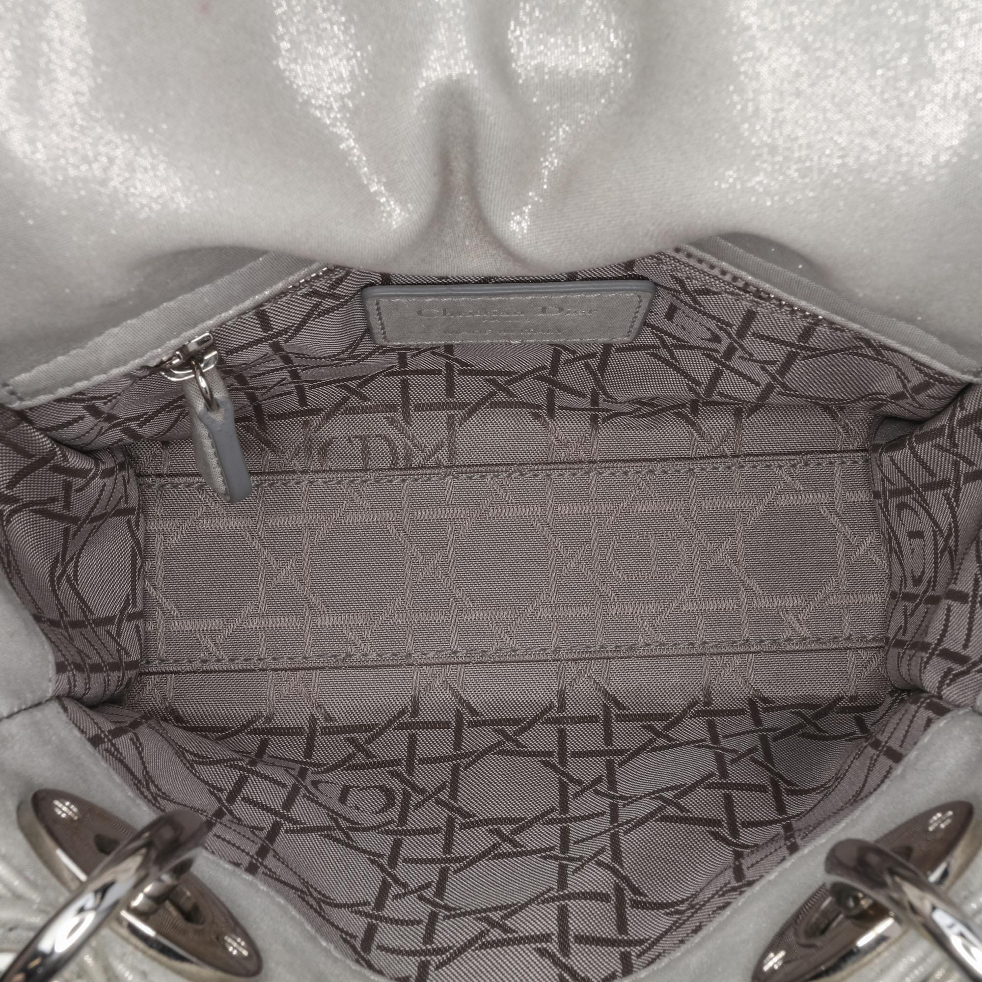 Dior Mini Iridescent Lambskin Cannage Lady Dior