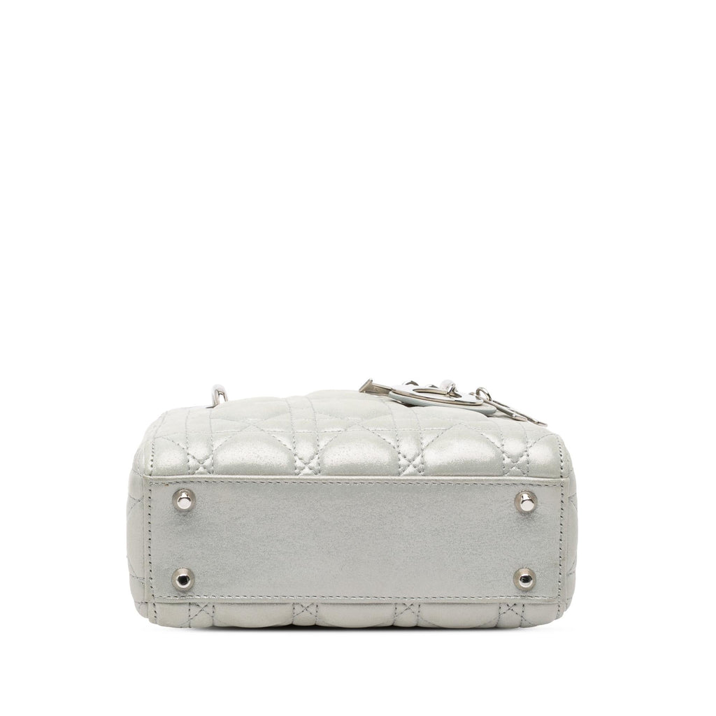Dior Mini Iridescent Lambskin Cannage Lady Dior