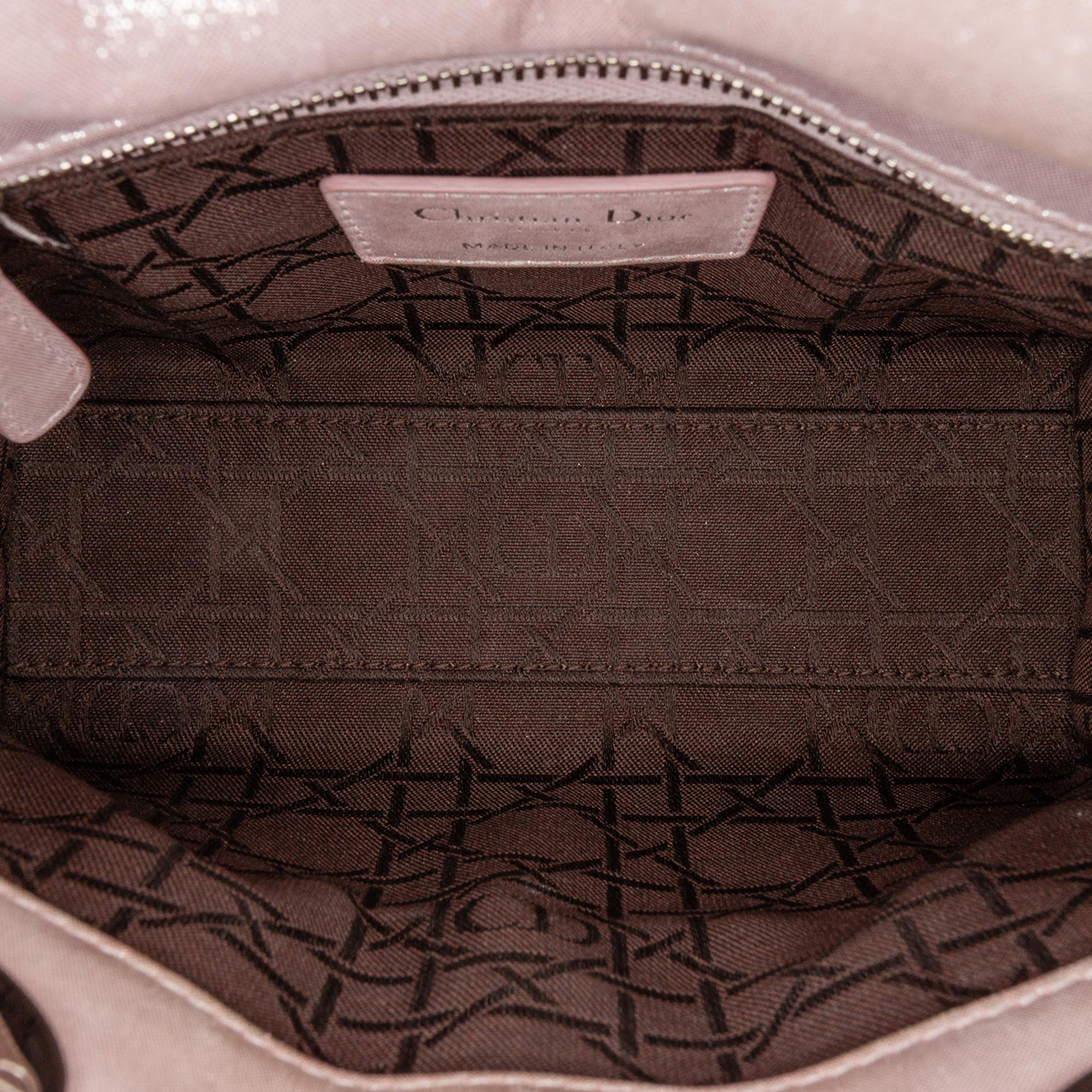 Dior Mini Iridescent Lambskin Cannage Lady Dior