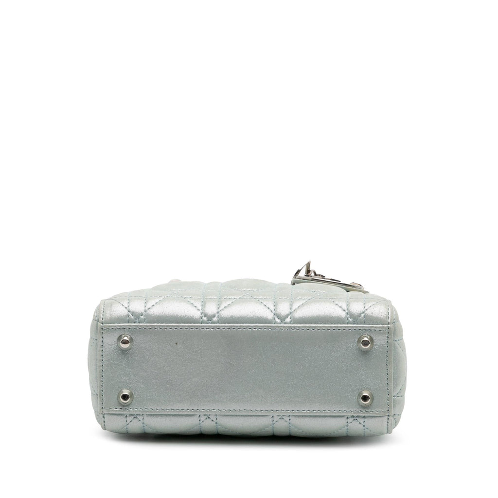 Dior Mini Iridescent Lambskin Cannage Lady Dior