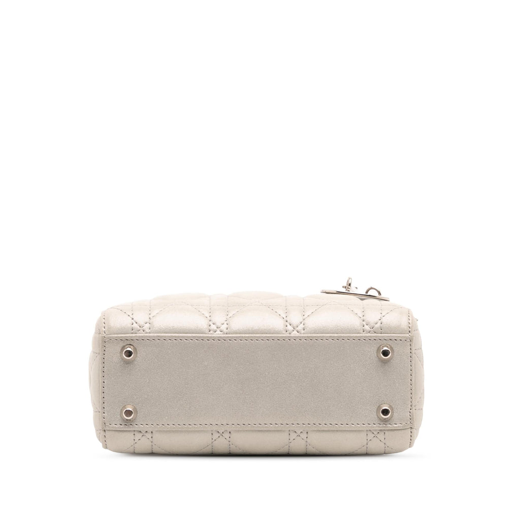 Dior Mini Iridescent Lambskin Cannage Lady Dior
